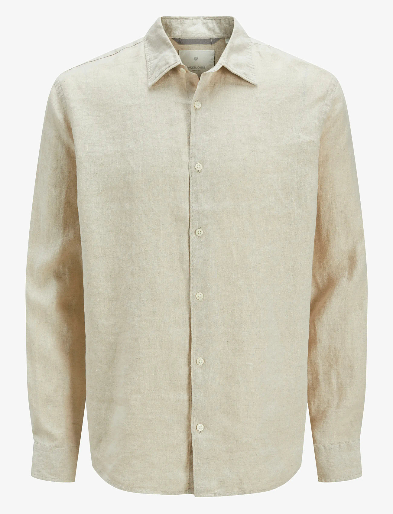 Jack & Jones - JPRCCLAWRENCE LINEN L/S SHIRT SN - leinenhemden - silver lining - 1