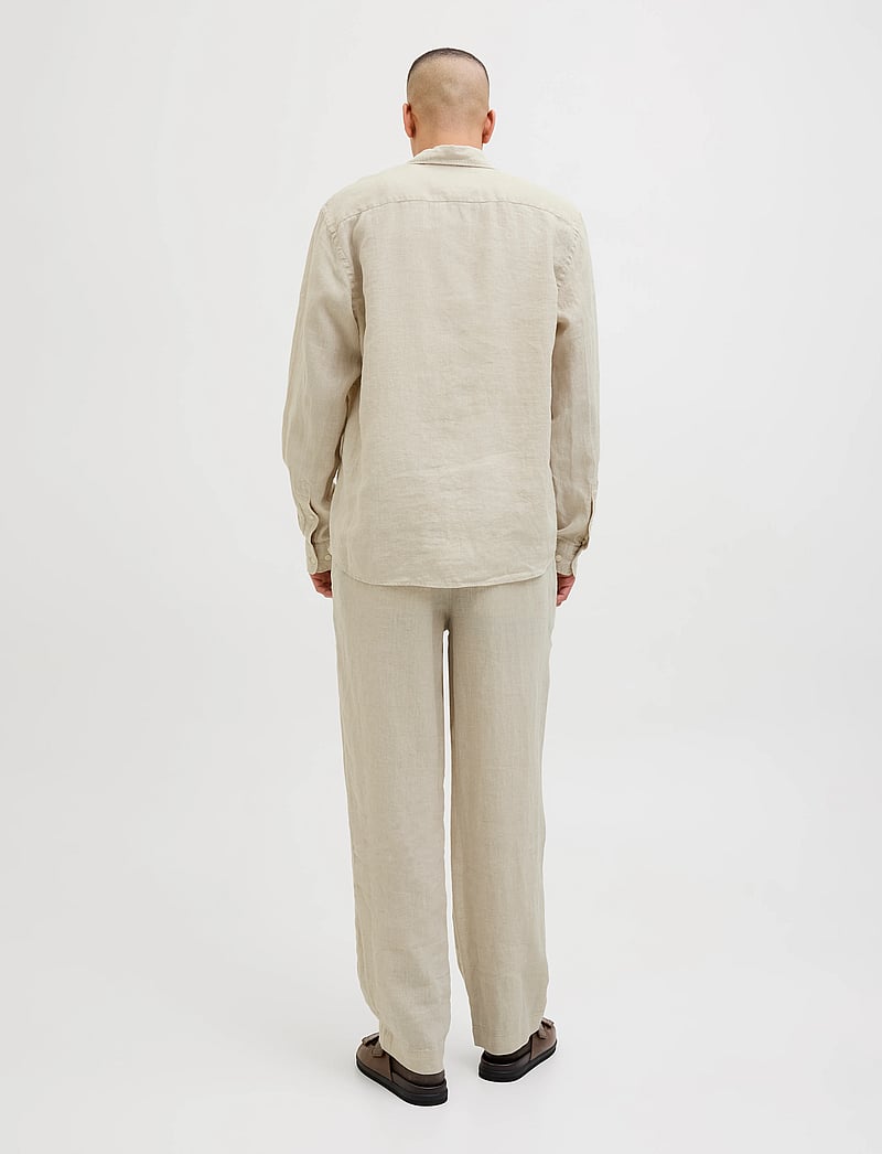 Jack & Jones - JPRCCLAWRENCE LINEN L/S SHIRT SN - leinenhemden - silver lining - 2