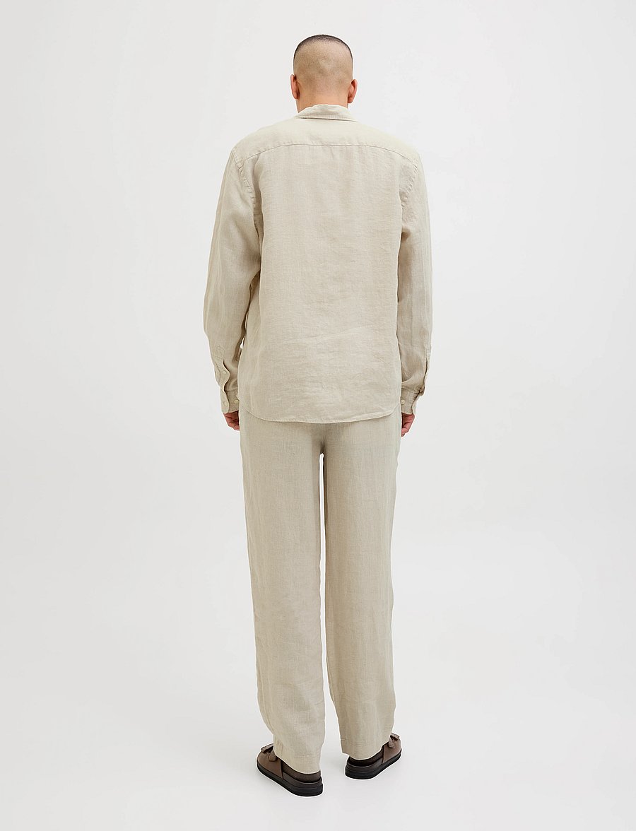 Jack & Jones - JPRCCLAWRENCE LINEN L/S SHIRT SN - silver lining - 2