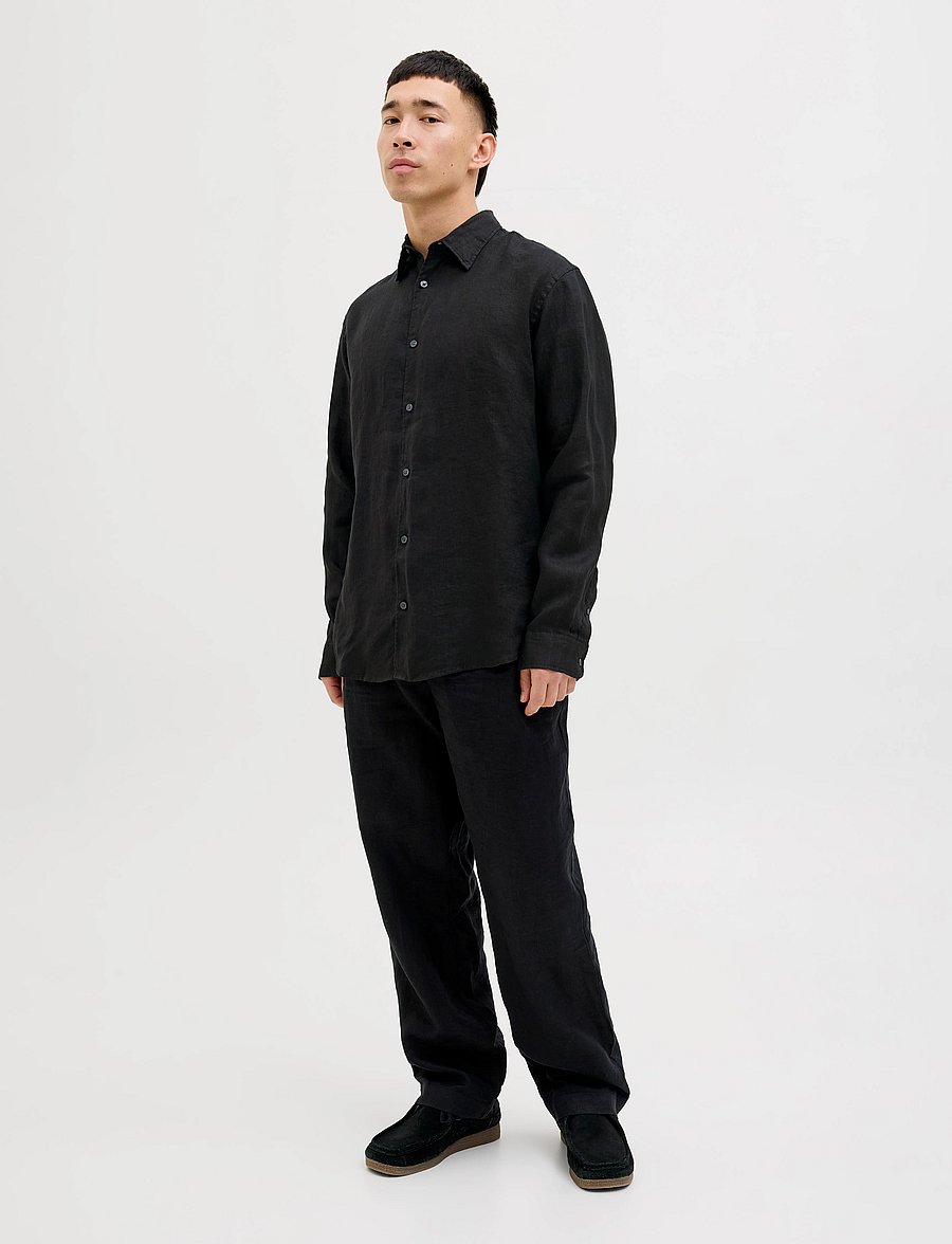 Jack & Jones - JPRCCLAWRENCE LINEN L/S SHIRT SN - tap shoe - 4