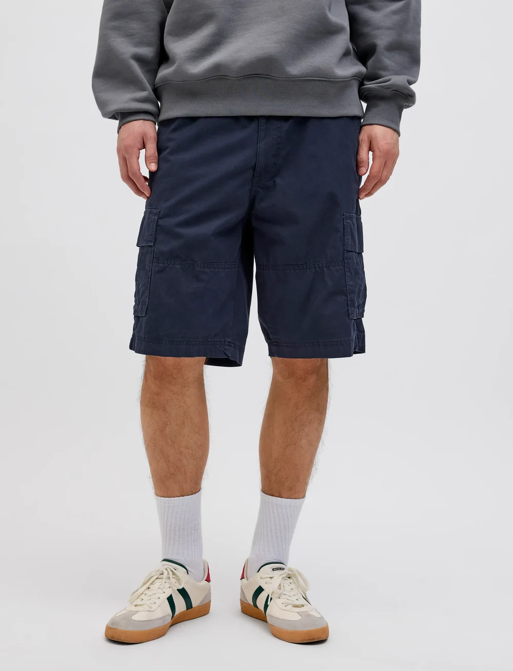 Jack & Jones - JPSTCOLE MATEO CARGO SHORT MID SN - cargo shorts - dark navy - 0