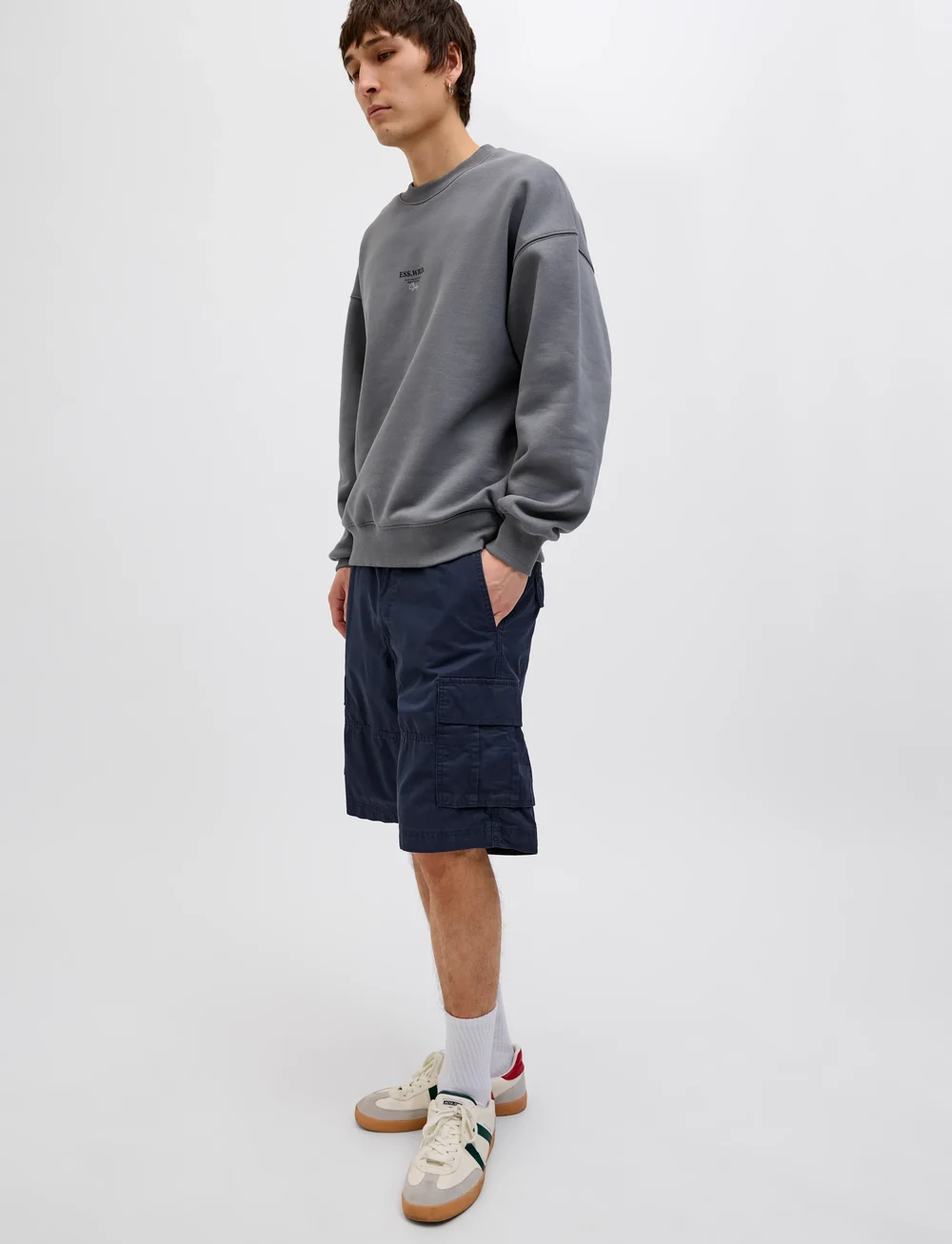 Jack & Jones - JPSTCOLE MATEO CARGO SHORT MID SN - cargo shorts - dark navy - 5