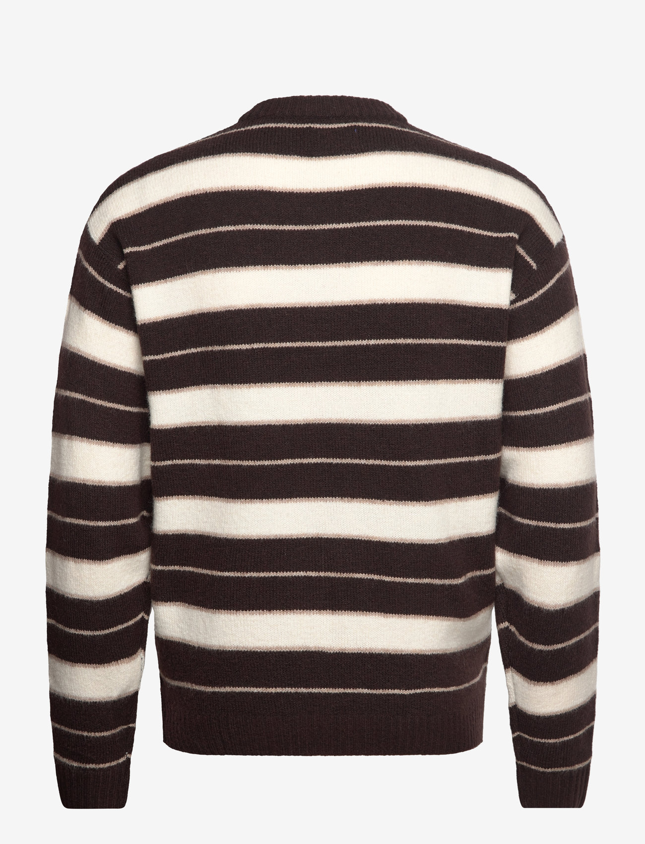Jack & Jones - JOROLLIE STRIPE KNIT CREW NECK LN - rundhals - chocolate torte - 1