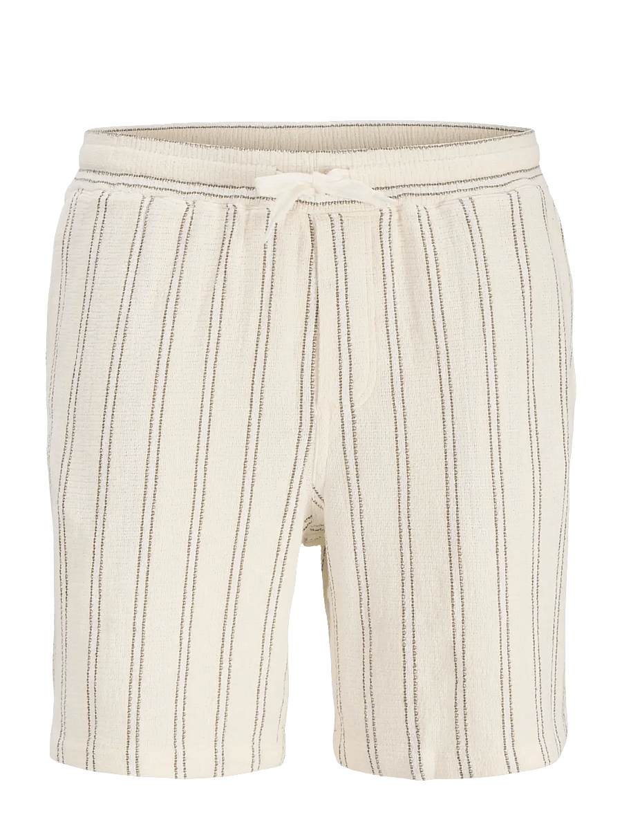 Jack & Jones - JPSTJAIDEN COBA STRIPE JOG SHORTS REG SN - casual shorts - antique white - 1
