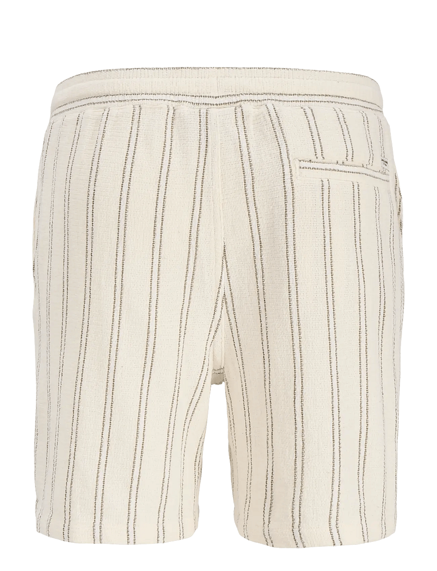 Jack & Jones - JPSTJAIDEN COBA STRIPE JOG SHORTS REG LN - casual shorts - antique white - 2