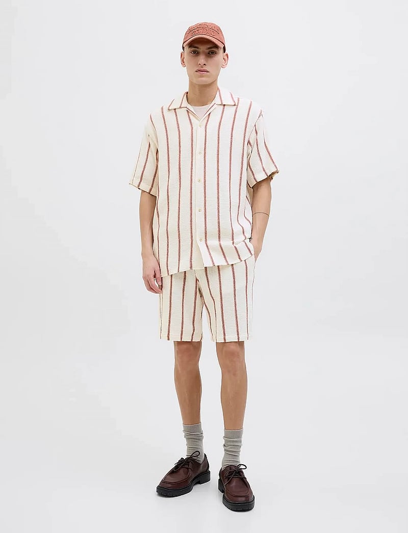 Jack & Jones - JPSTJAIDEN COBA STRIPE JOG SHORTS REG SN - casual shorts - arabian spice - 3