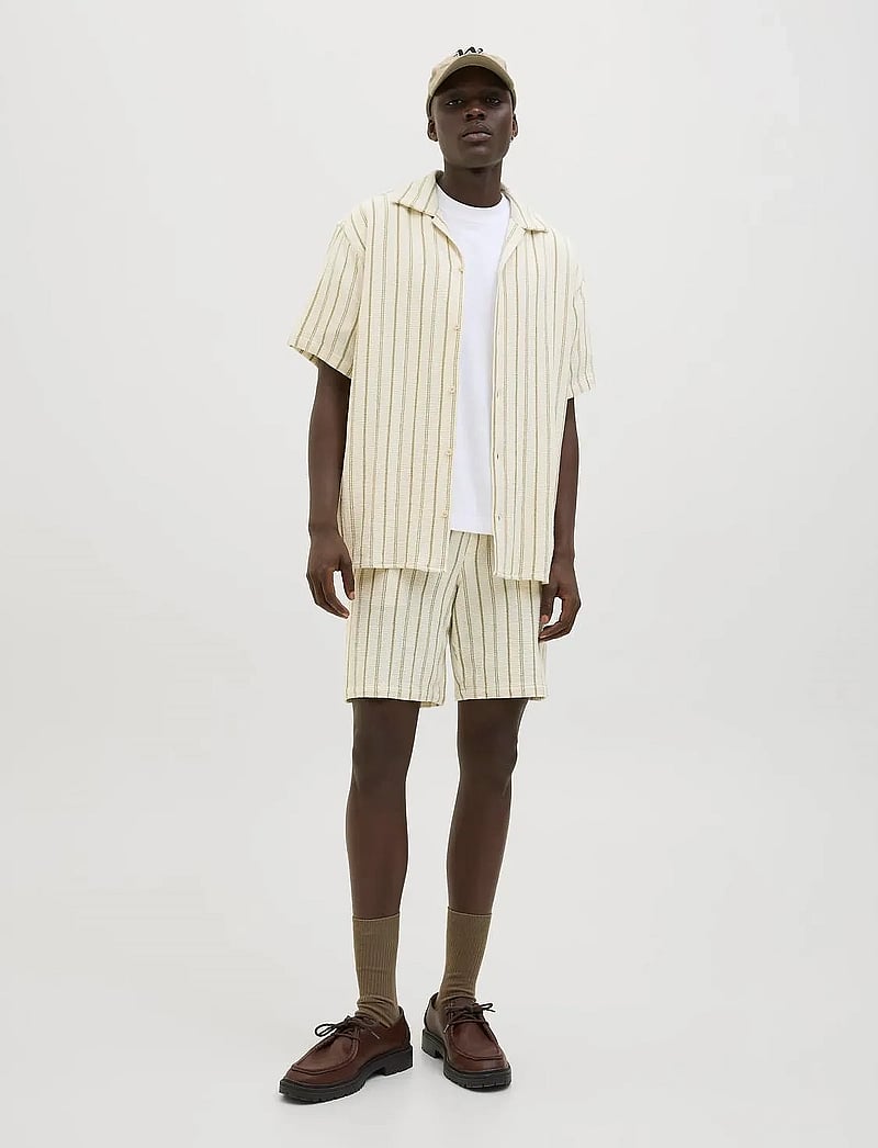 Jack & Jones - JPSTJAIDEN COBA STRIPE JOG SHORT SRT SN - casual shorts - cedar - 3