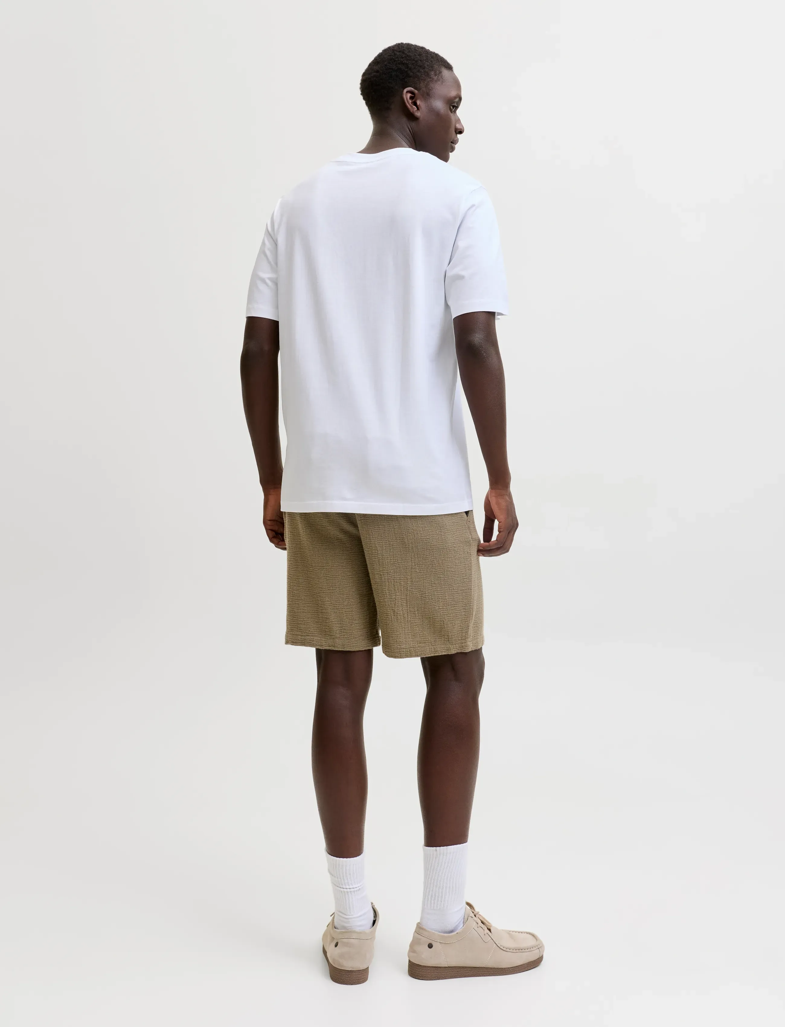 Jack & Jones - JPSTJAIDEN COBA STRIPE JOG SHORTS REG LN - casual shorts - dusky green - 3