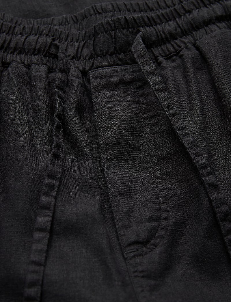 Jack & Jones - JPSTBILL PAROS JOGGER PANT - leinenhosen - black - 0