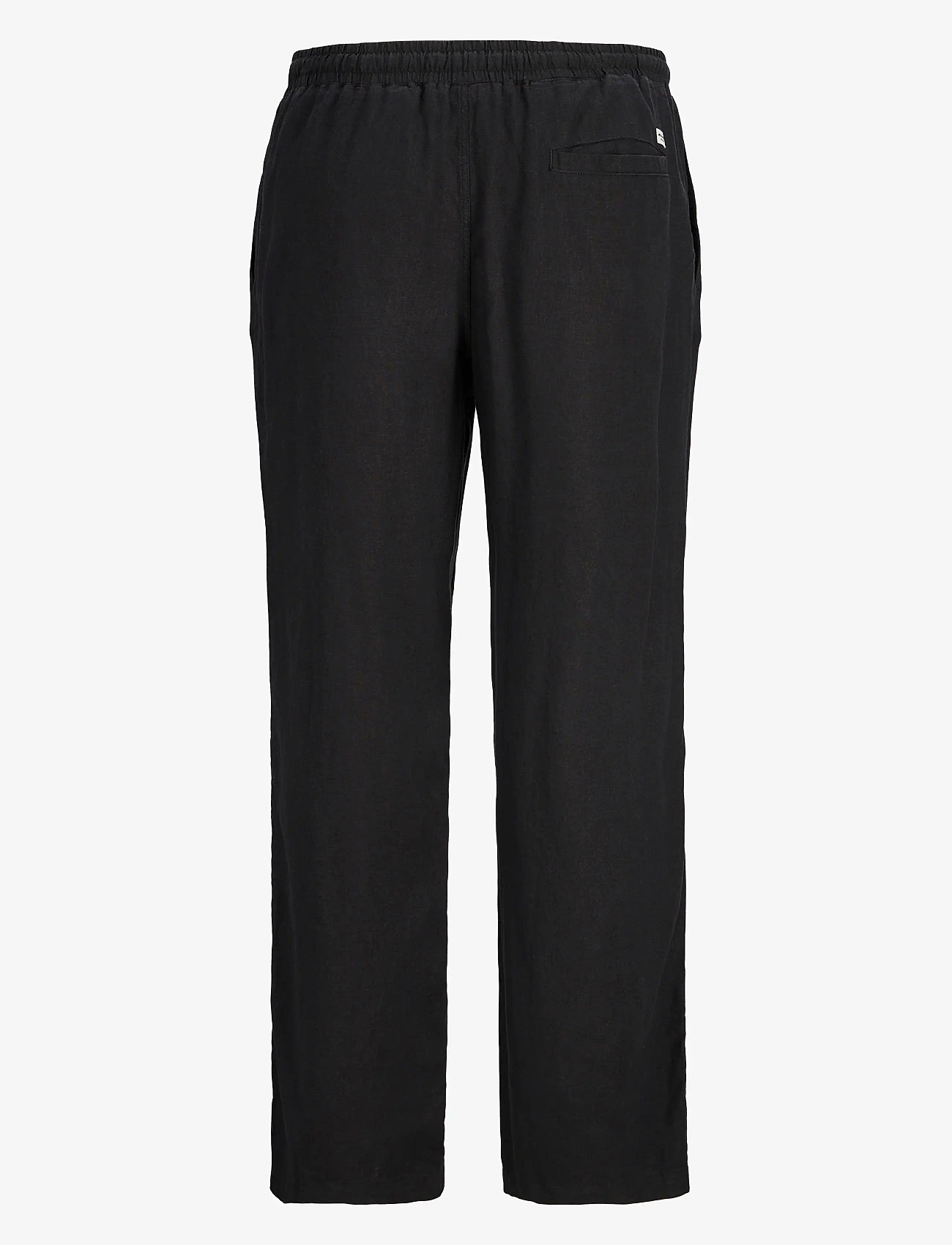 Jack & Jones - JPSTBILL PAROS JOGGER PANT - leinenhosen - black - 2