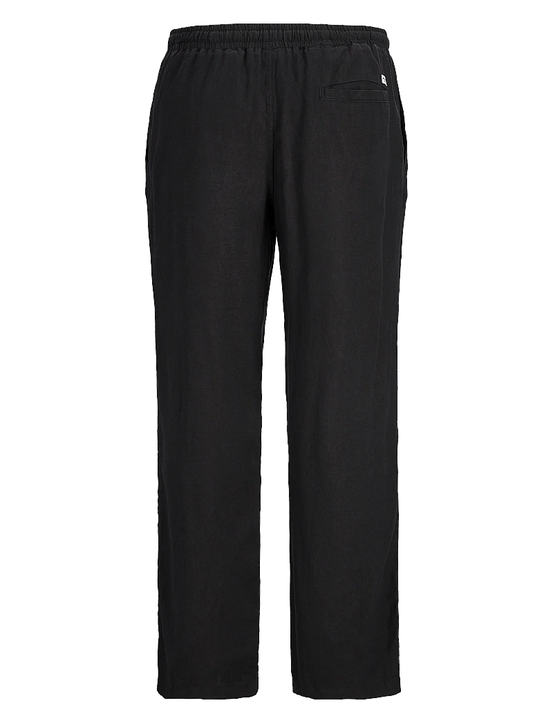 Jack & Jones - JPSTBILL PAROS JOGGER PANT - leinenhosen - black - 2