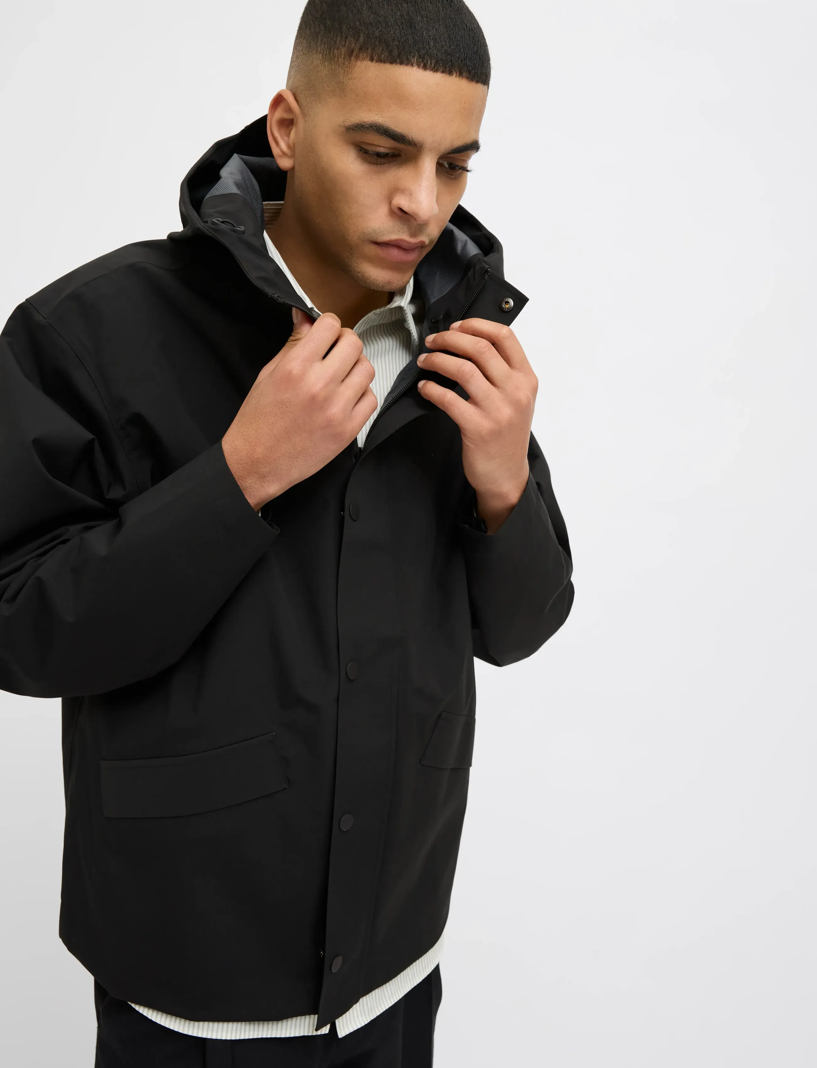 Jack & Jones - JPRBLAREAGAN CLEAN TECH RAIN JACKET - jakker - black - 5