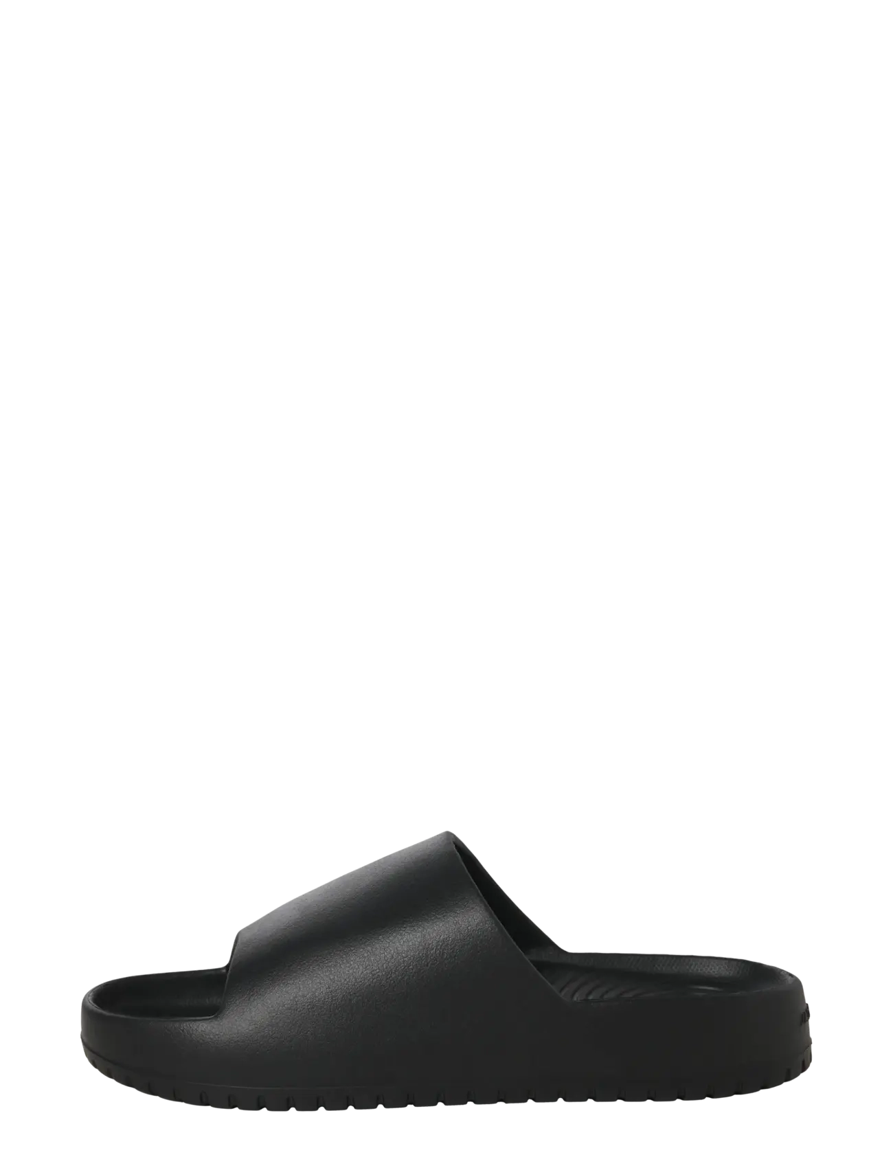 Jack & Jones JFWRIPPLE MOULDED SLIDER LN - Badeschuhe - ANTHRACITE / black