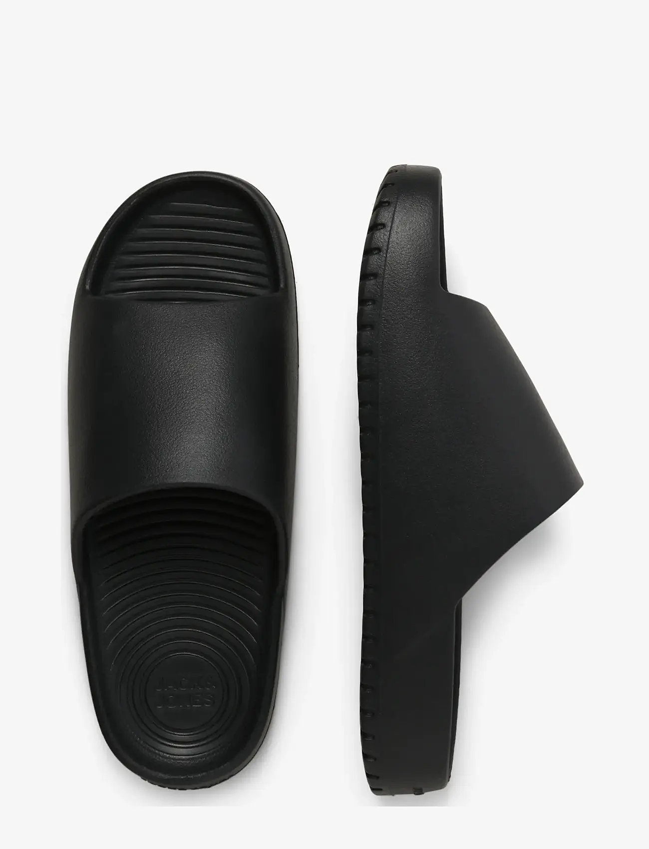 Jack & Jones - JFWRIPPLE MOULDED SLIDER LN - badesandaler - anthracite - 4