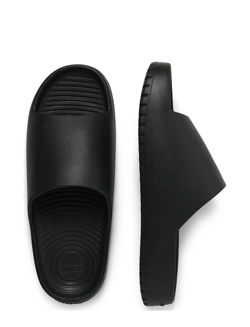 Jack & Jones - JFWRIPPLE MOULDED SLIDER LN - badesandaler - anthracite - 4