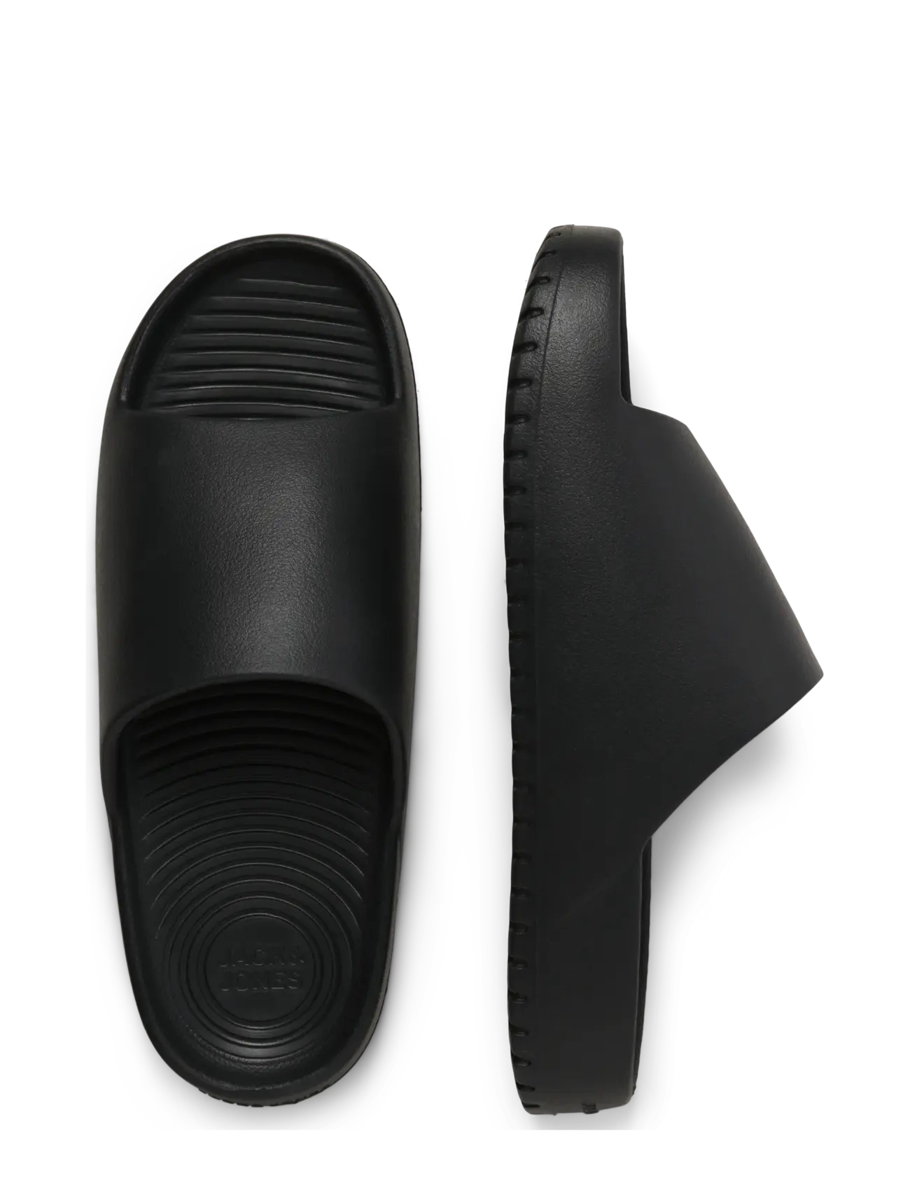 Jack & Jones - JFWRIPPLE MOULDED SLIDER LN - badesandaler - anthracite - 4