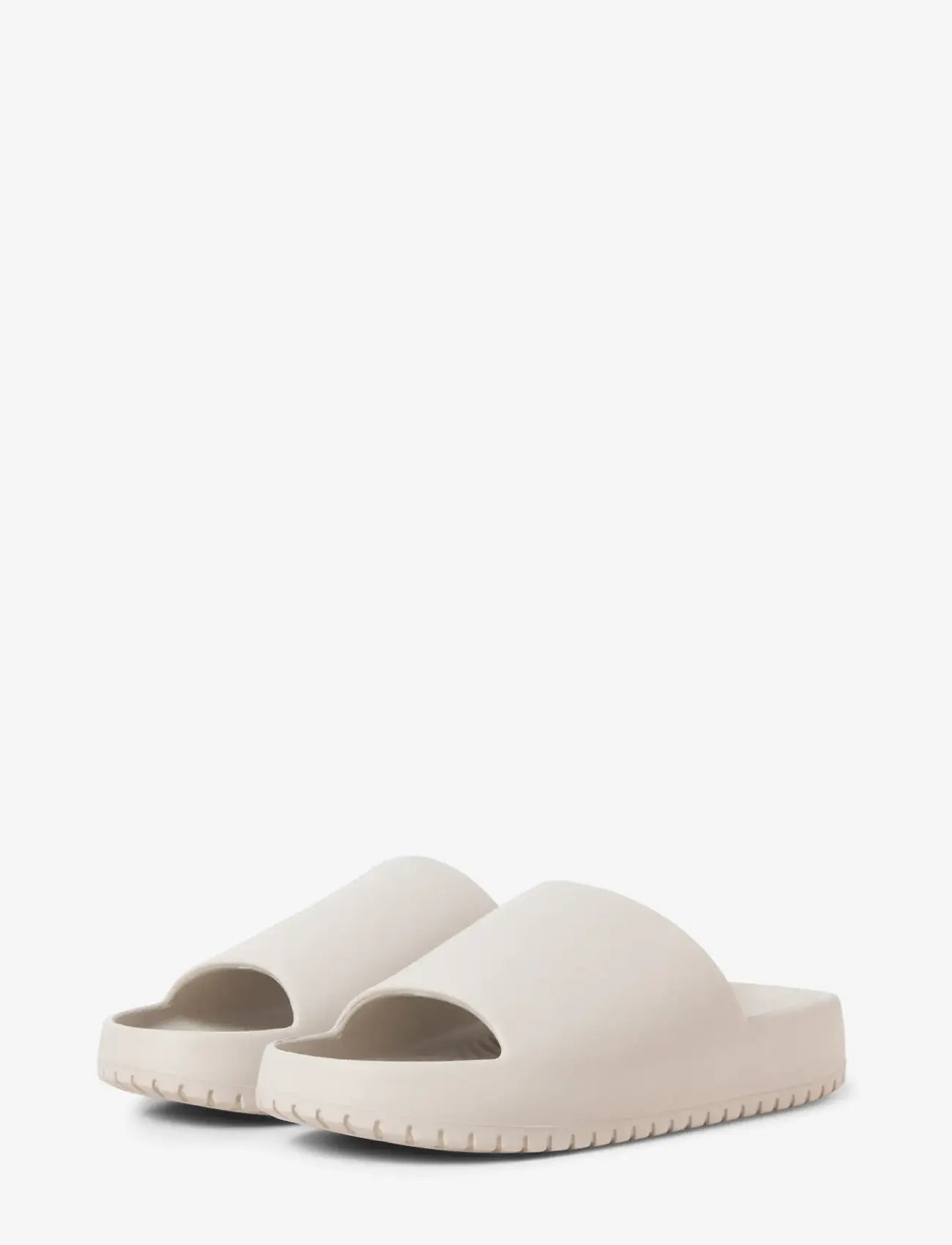 Jack & Jones - JFWRIPPLE MOULDED SLIDER LN - badesandaler - moonbeam - 4