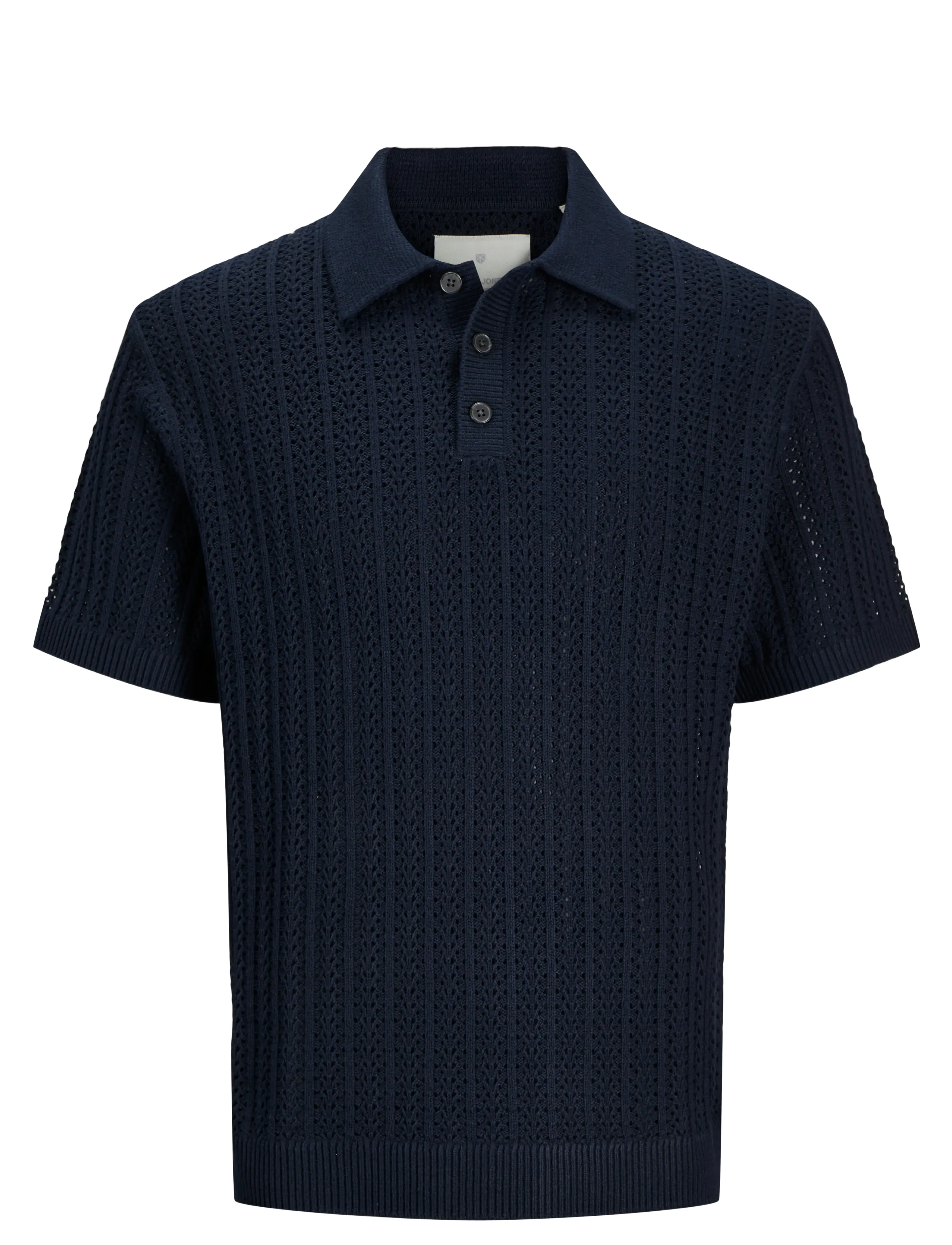 Jack & Jones JPRCCJOEL KNIT POLO SS SN - Jack & Jones - NIGHT SKY / black