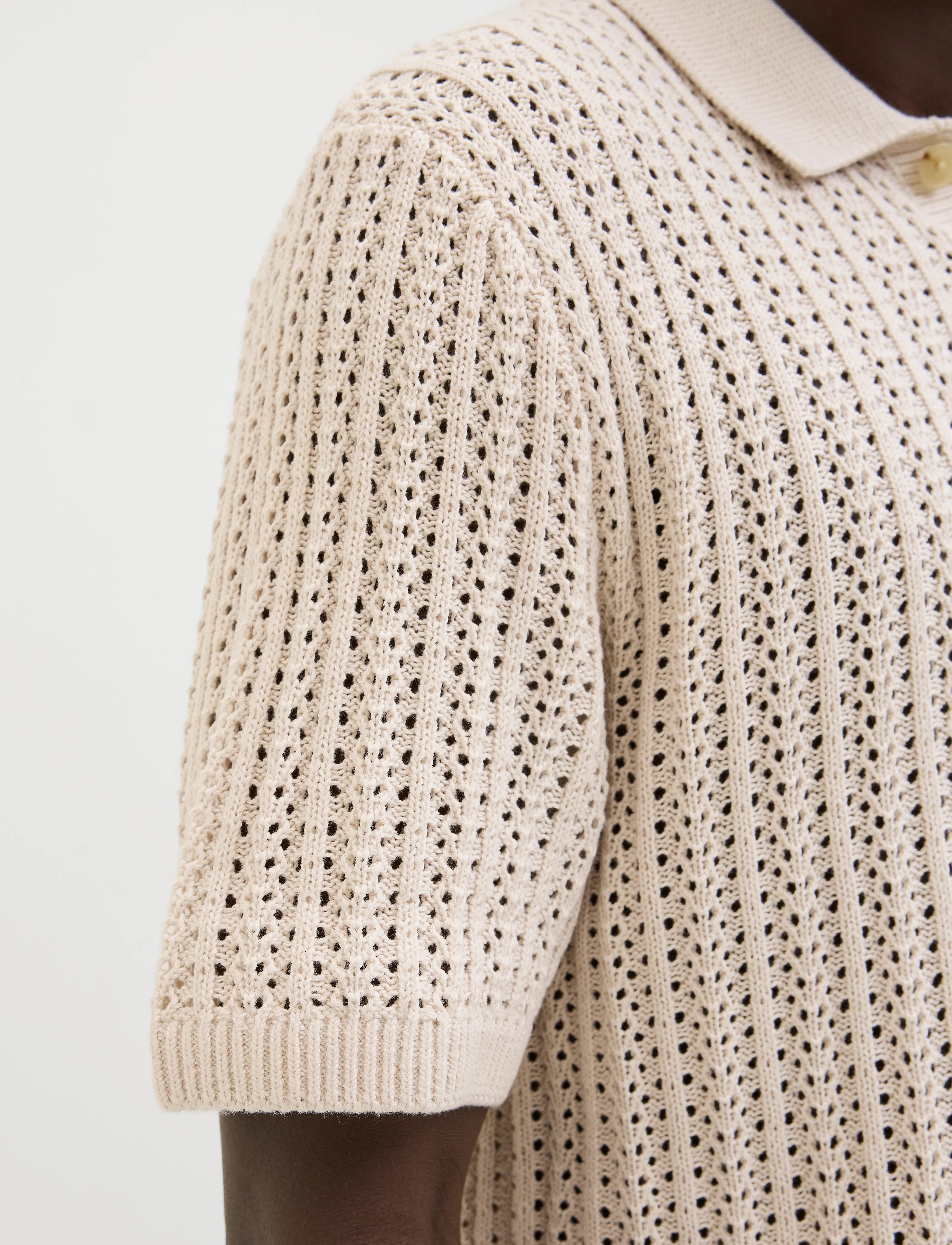 Jack & Jones - JPRCCJOEL KNIT POLO SS SN - polostrik - whitecap gray - 5