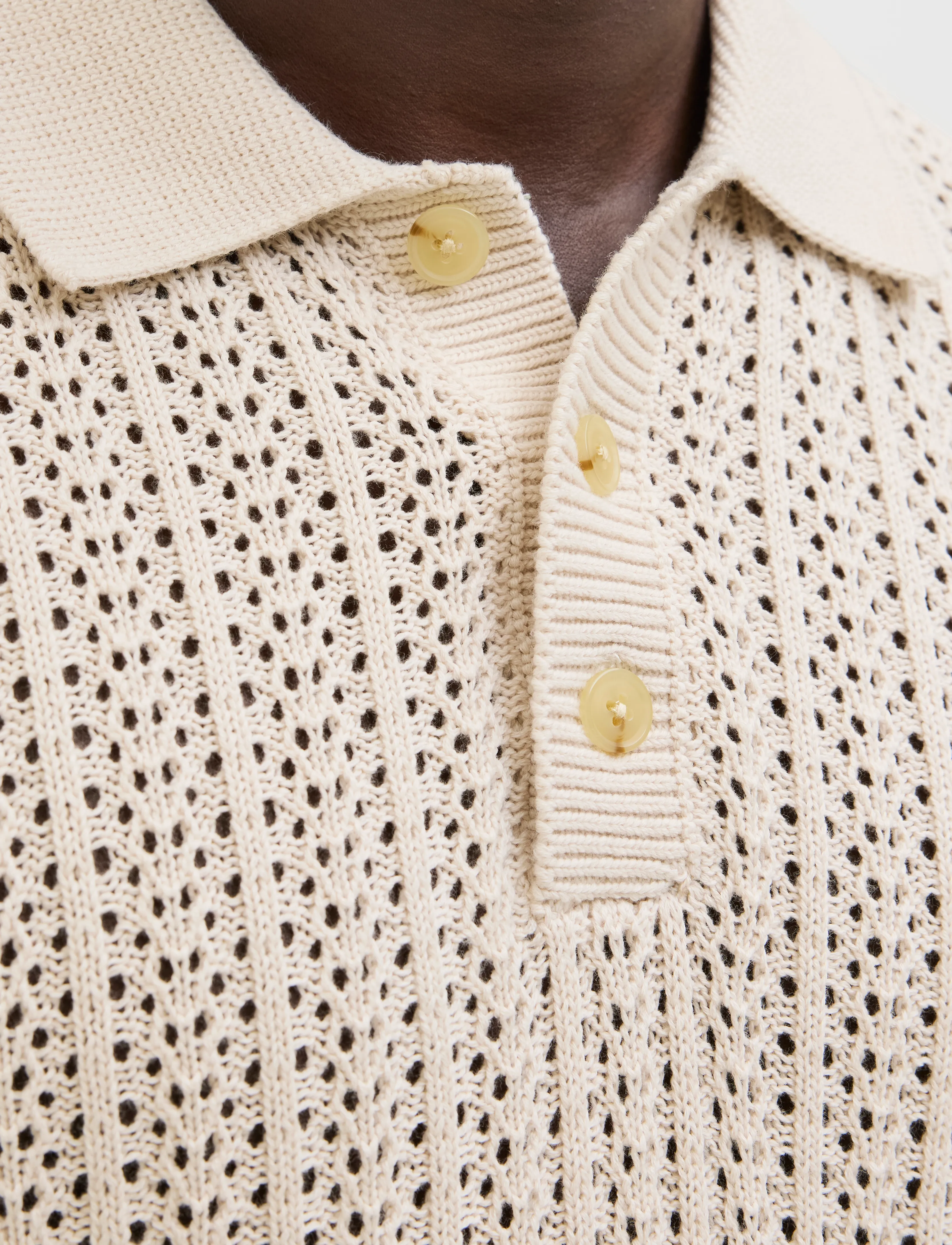 JACK & JONES Jprccjoel Knit Polo Ss Sn pikéer herr – bild 6