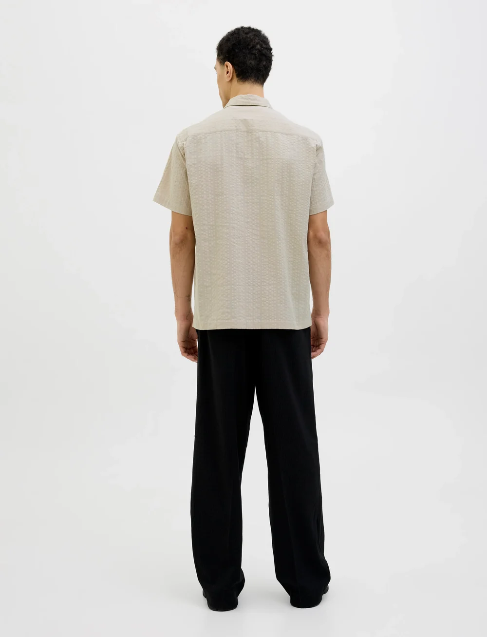 Jack & Jones - JPRCCEASTON SEERSUCKER S/S SHIRT LN - linen shirts - silver lining - 2