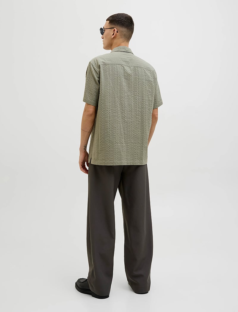 Jack & Jones - JPRCCEASTON SEERSUCKER S/S SHIRT LN - linneskjortor - vetiver - 2