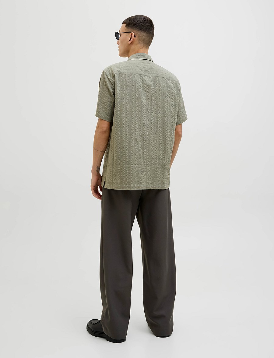 Jack & Jones - JPRCCEASTON SEERSUCKER S/S SHIRT LN - leinenhemden - vetiver - 2