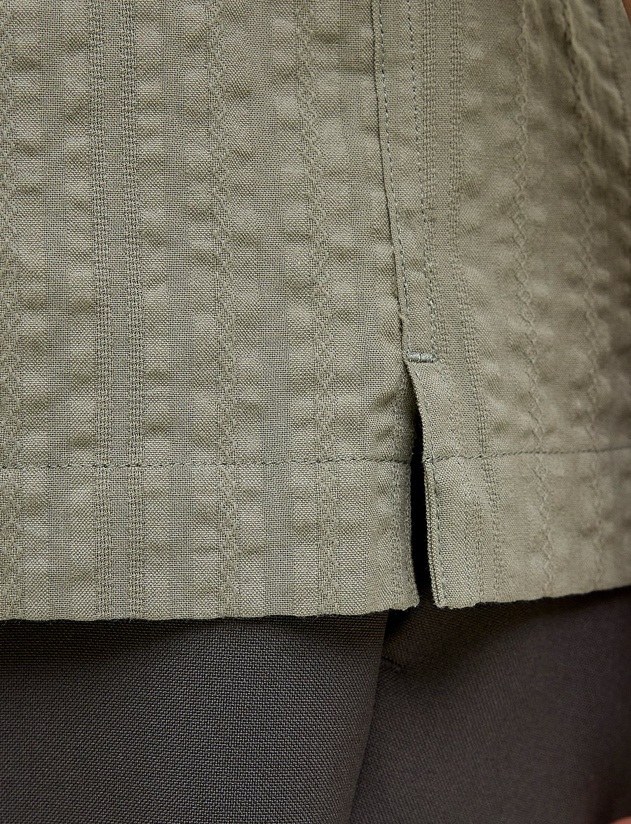 Jack & Jones - JPRCCEASTON SEERSUCKER S/S SHIRT LN - leinenhemden - vetiver - 4