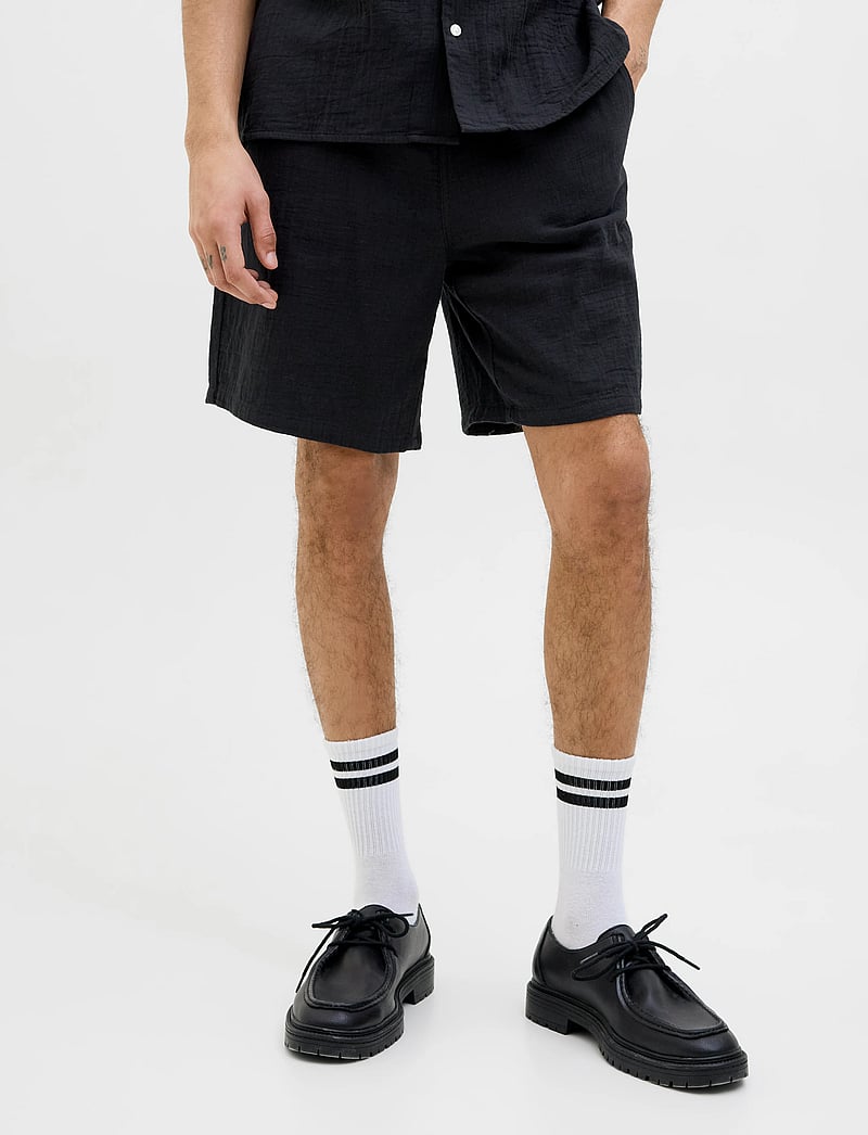 Jack & Jones - JPSTJAIDEN PATRAS JOGGER SHORT SRT - casual shorts - black - 0