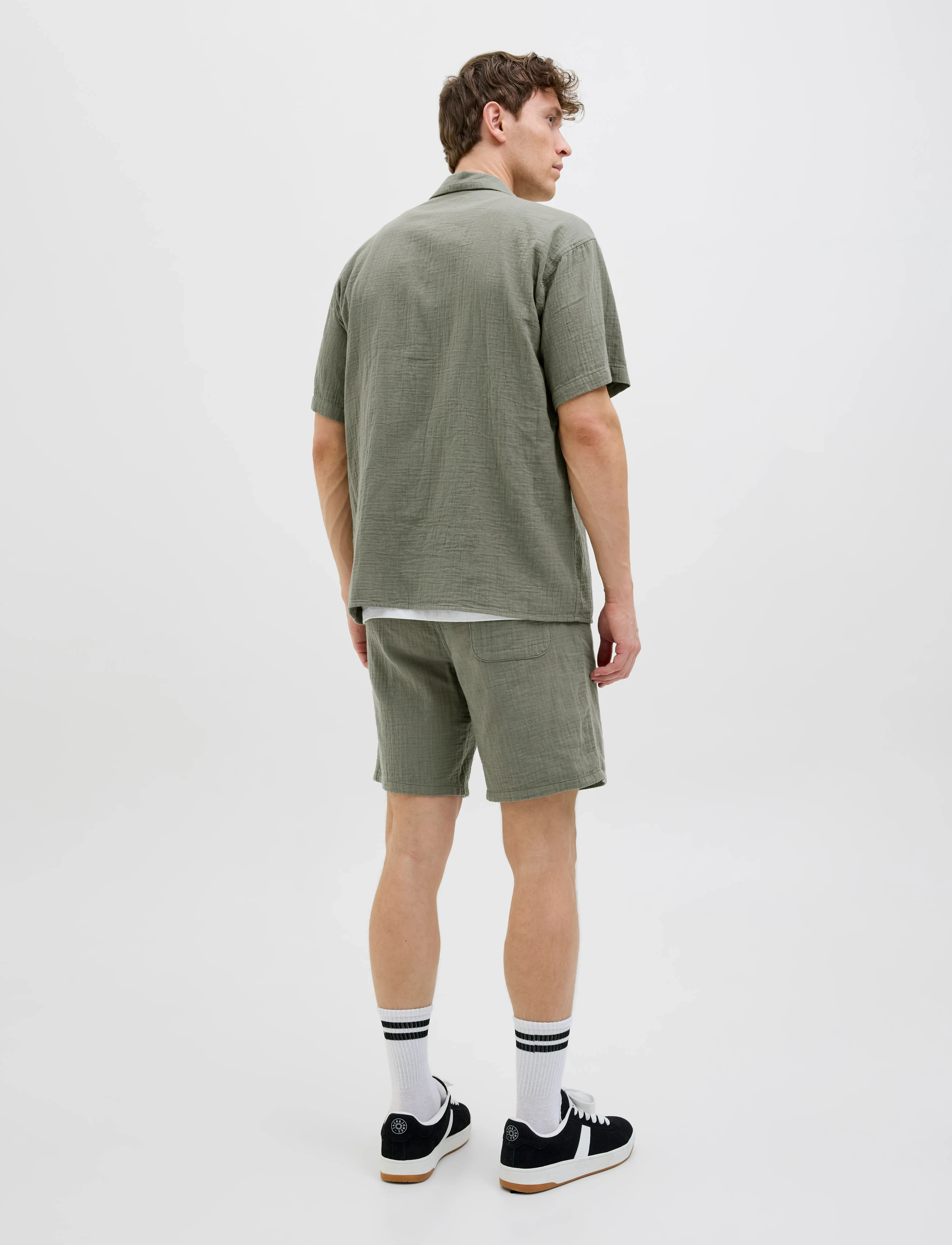 Jack & Jones - JPSTJAIDEN PATRAS JOGGER SHORT SRT - mulled basil - 3