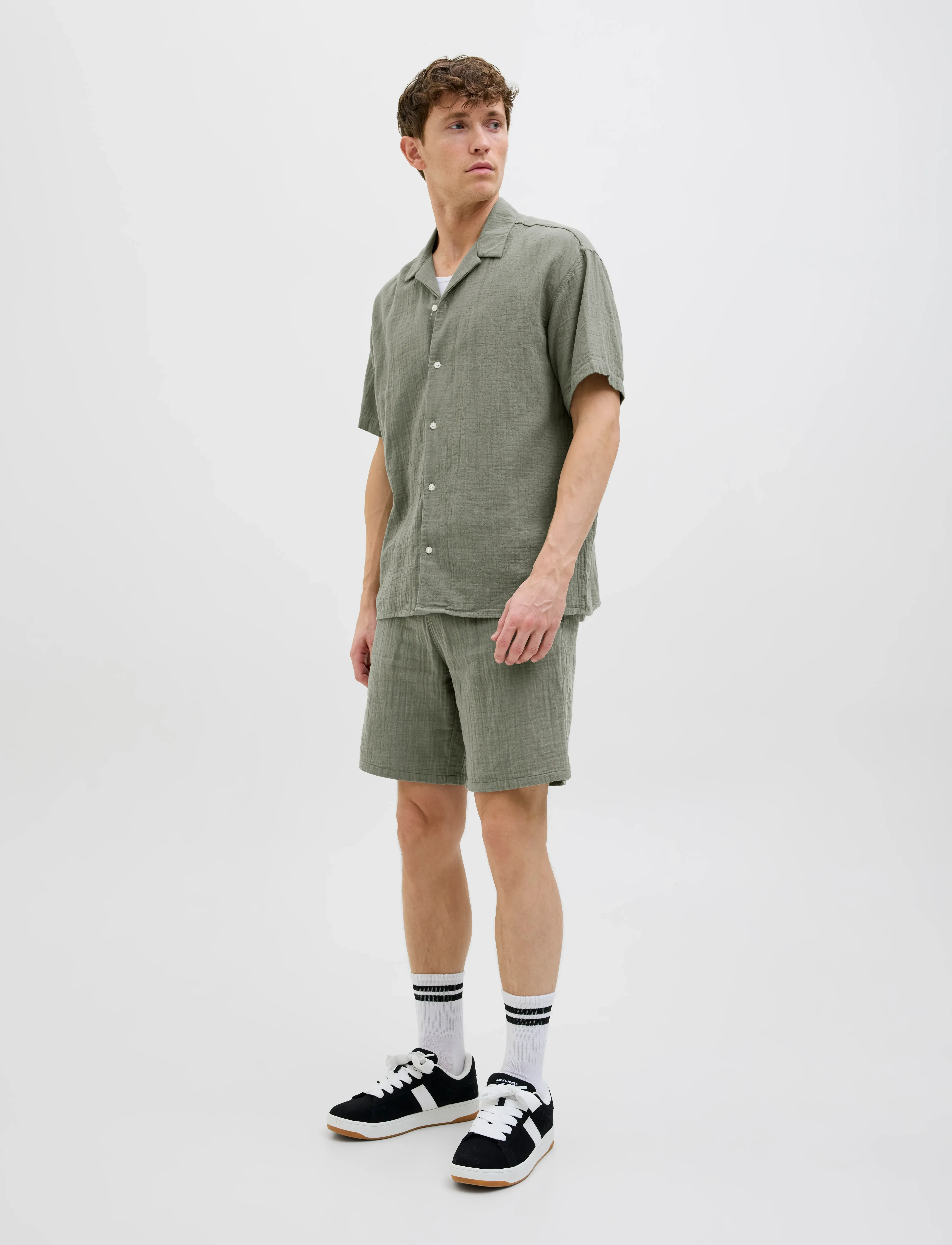 Jack & Jones - JPSTJAIDEN PATRAS JOGGER SHORT SRT - mulled basil - 4