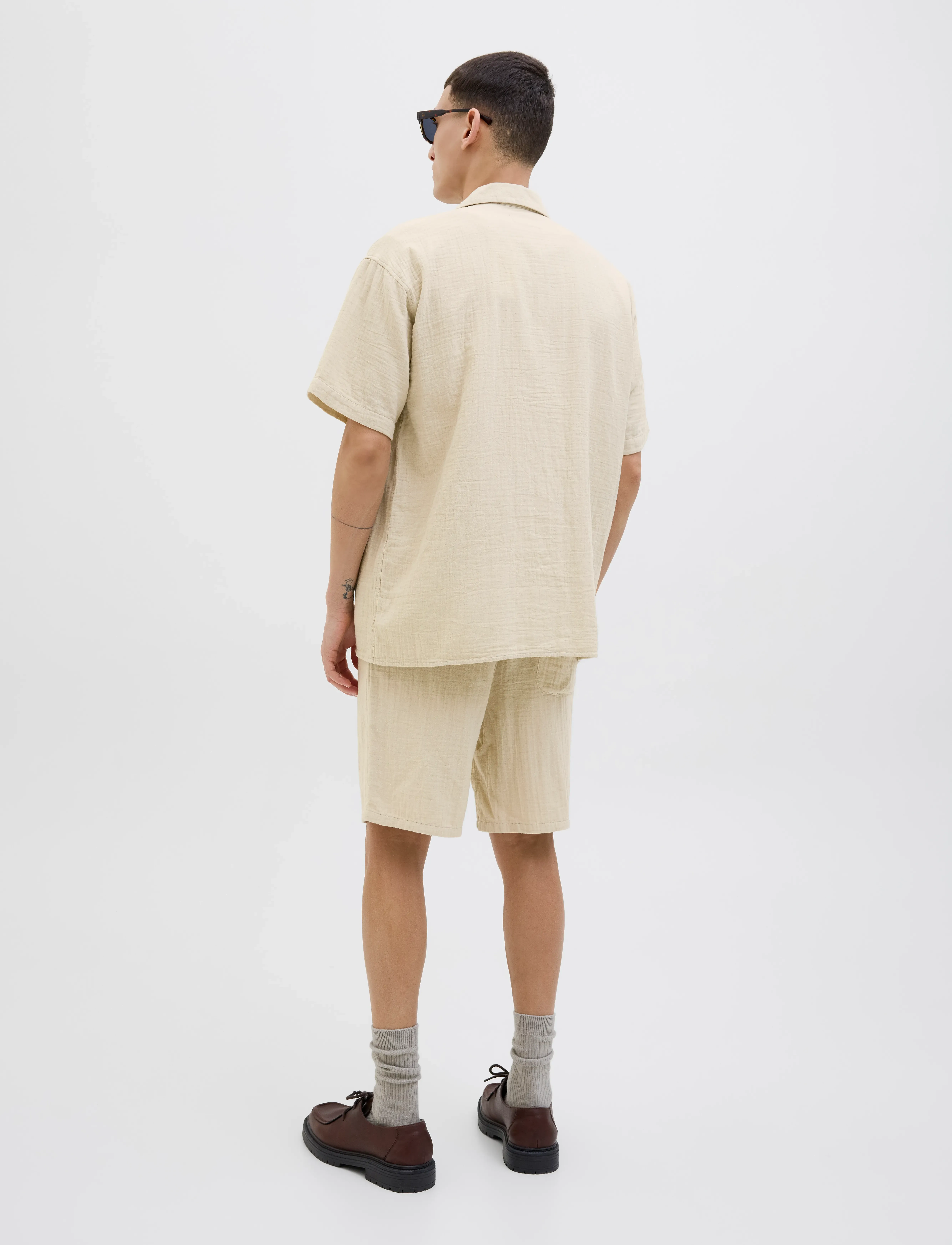 Jack & Jones - JPSTJAIDEN PATRAS JOGGER SHORT SRT - casual shorts - safari - 3