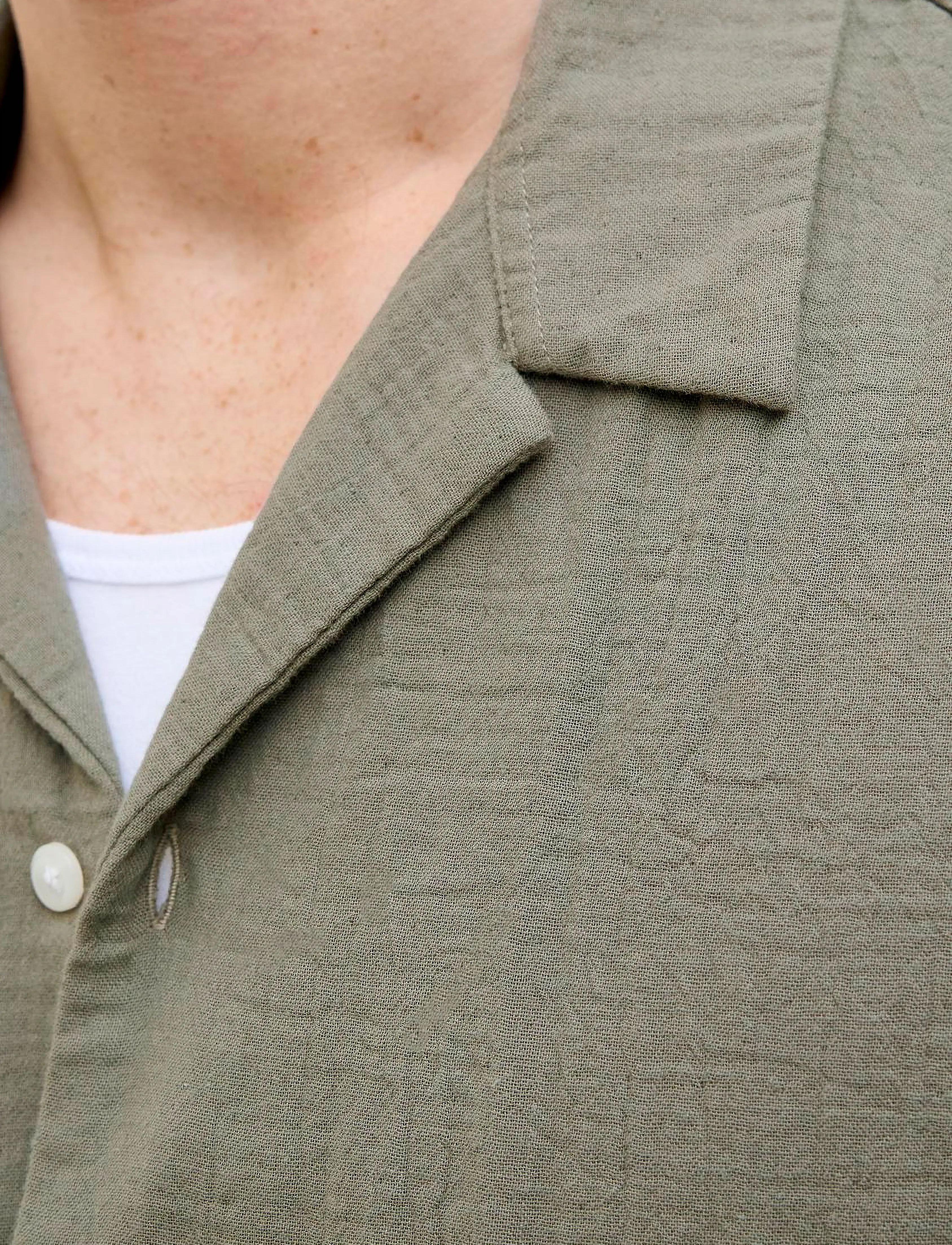 Jack & Jones - JOREASTER PATRAS RESORT SHIRT SS LN - kortærmede skjorter - mulled basil - 2