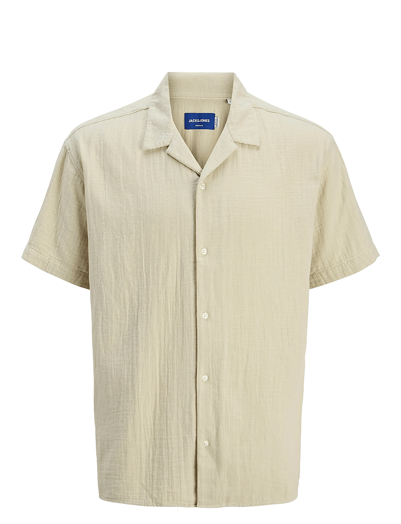 Jack & Jones - JOREASTER PATRAS RESORT SHIRT SS LN - chemises à manches courtes - safari - 1