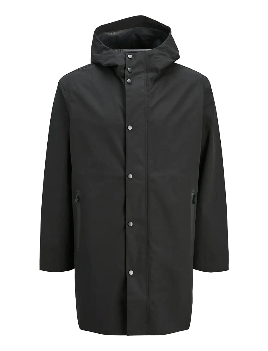 Jack & Jones - JPRCCREAGAN TECH RAIN COAT - lietpalčiai - black - 1
