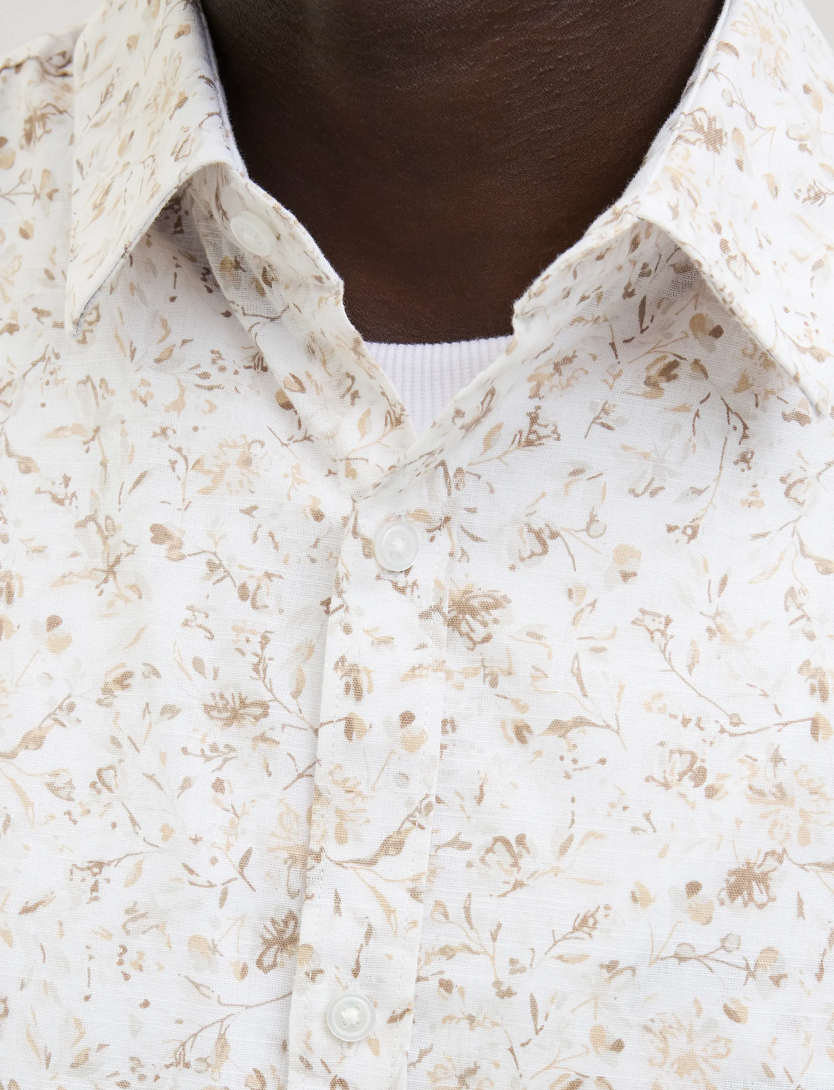 Jack & Jones - JPRBLASUMMER PRINT S/S SHIRT SN - linskjorter - cloud dancer - 4