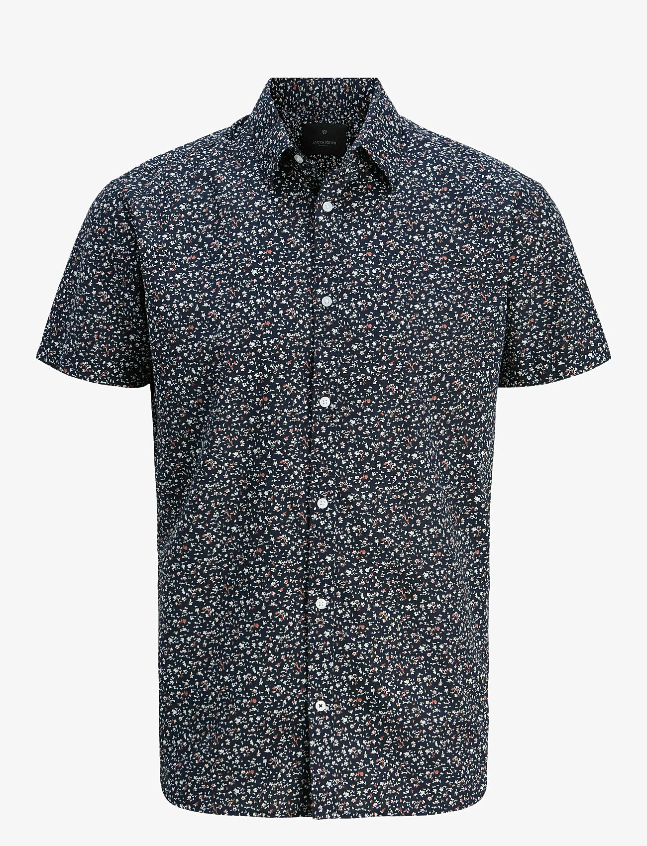 Jack & Jones - JPRBLASUMMER PRINT S/S SHIRT SN - leinenhemden - night sky - 1