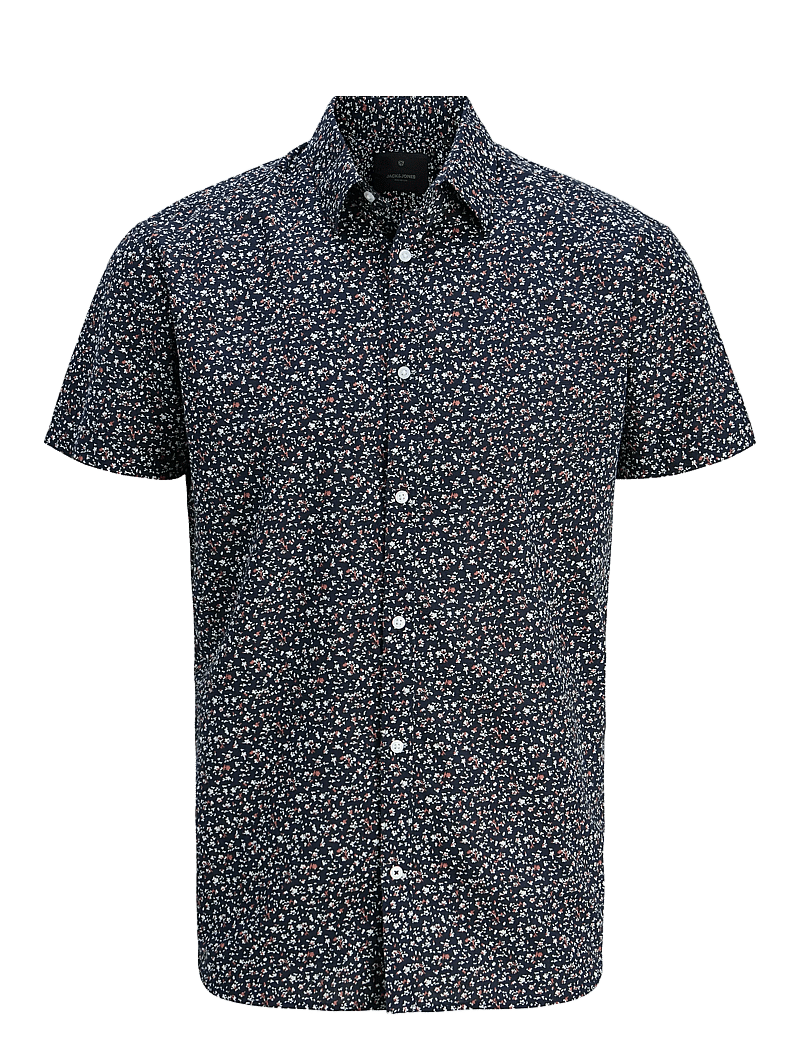 Jack & Jones - JPRBLASUMMER PRINT S/S SHIRT SN - leinenhemden - night sky - 1