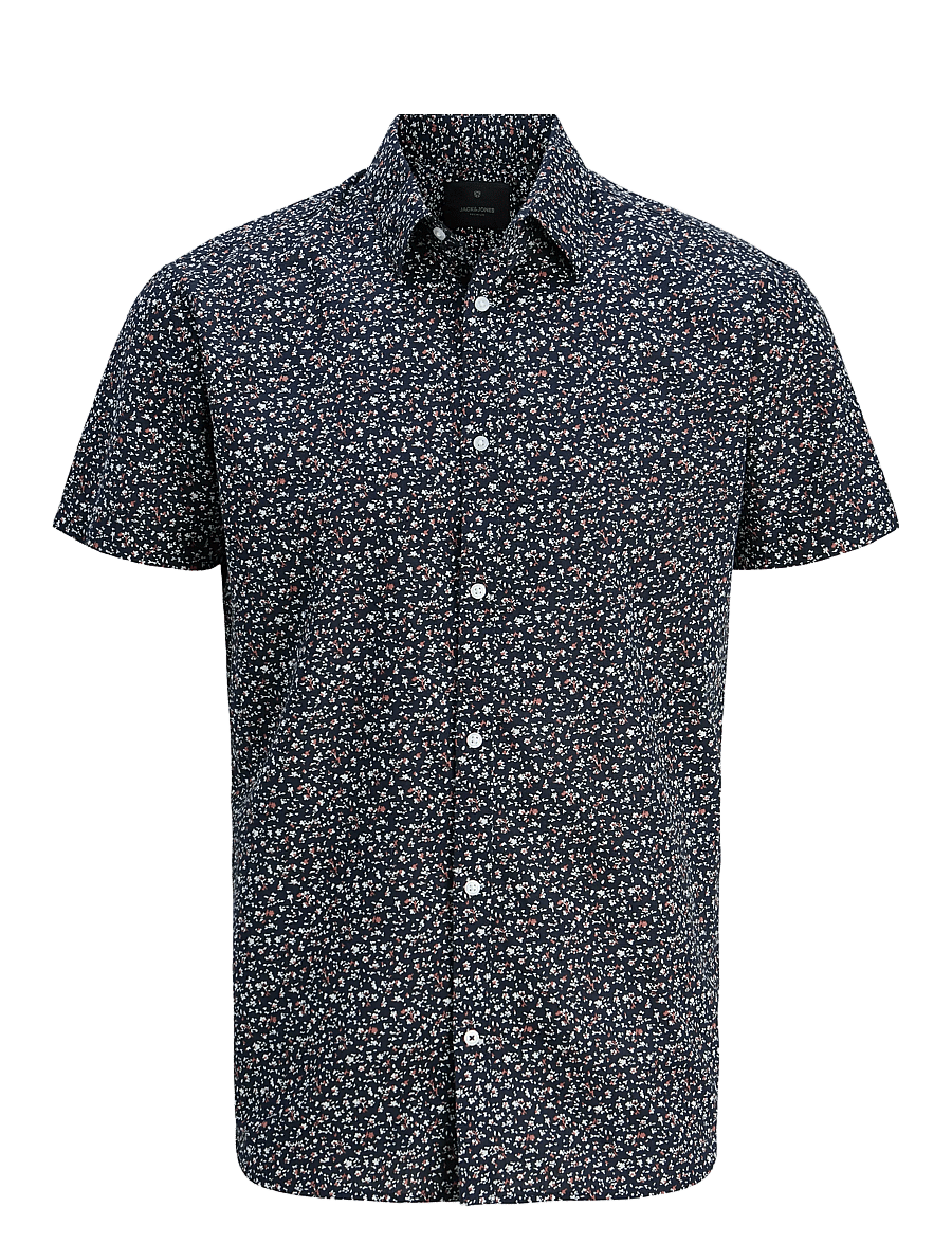 Jack & Jones - JPRBLASUMMER PRINT S/S SHIRT SN - pellavakauluspaidat - night sky - 1