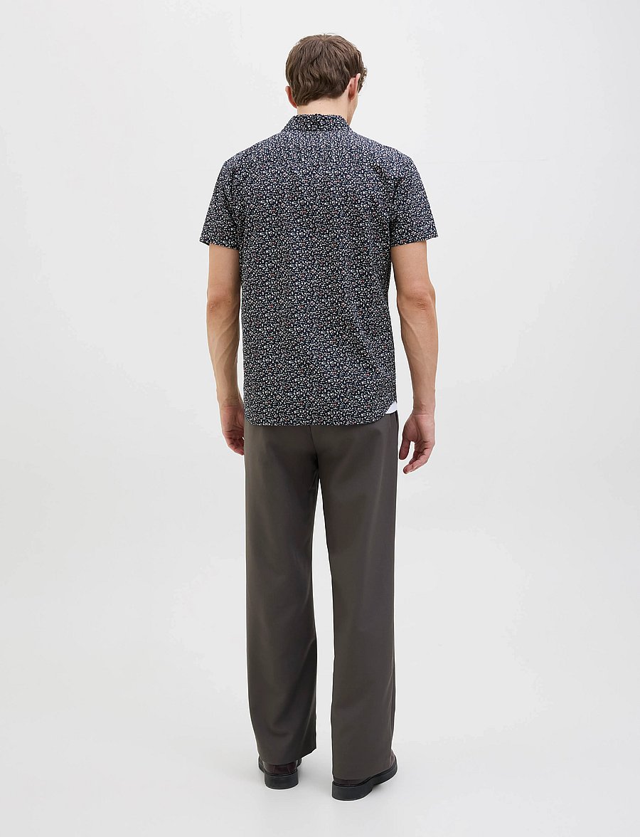Jack & Jones - JPRBLASUMMER PRINT S/S SHIRT SN - pellavakauluspaidat - night sky - 2