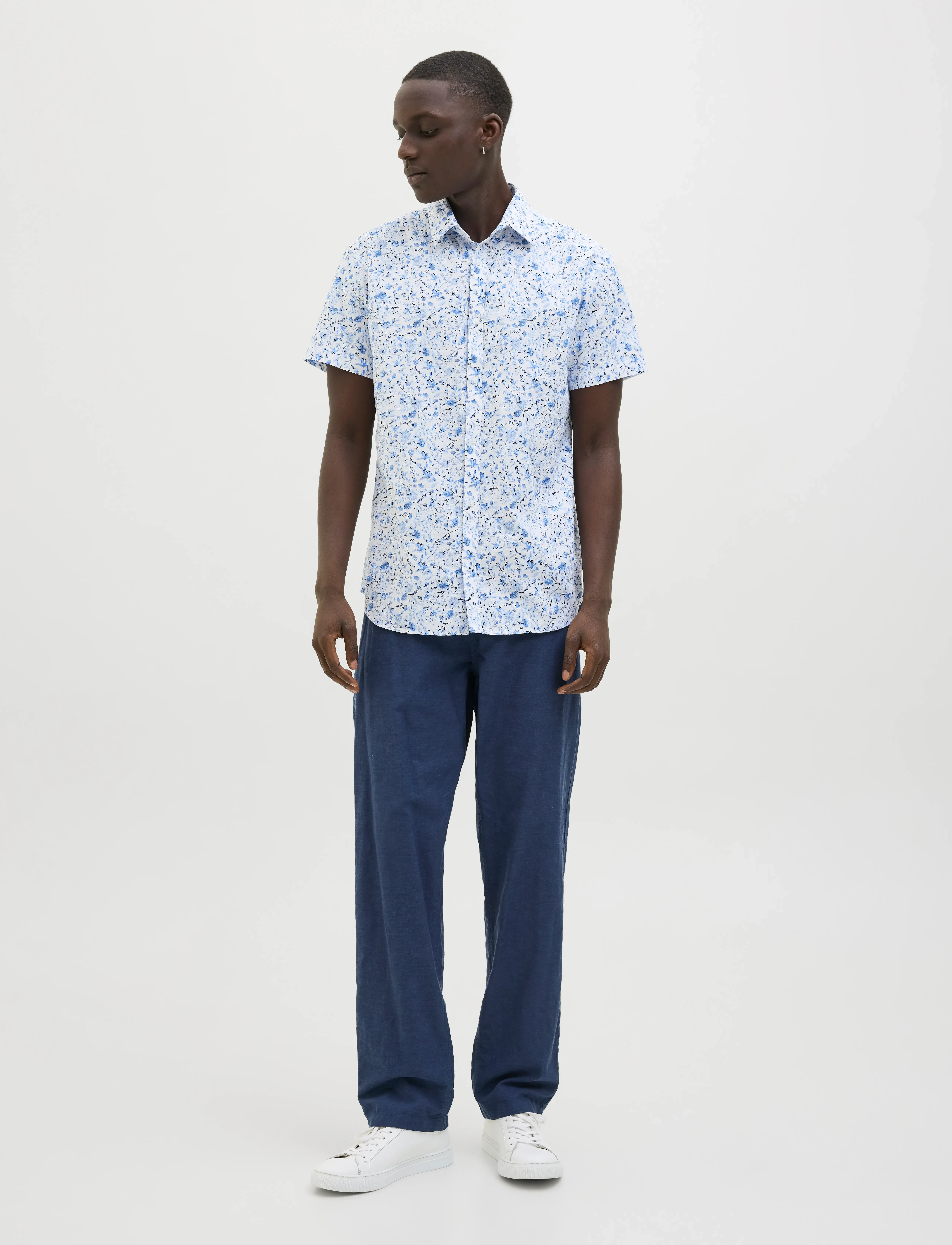 Jack & Jones - JPRBLASUMMER PRINT S/S SHIRT SN - laveste priser - super sonic - 3