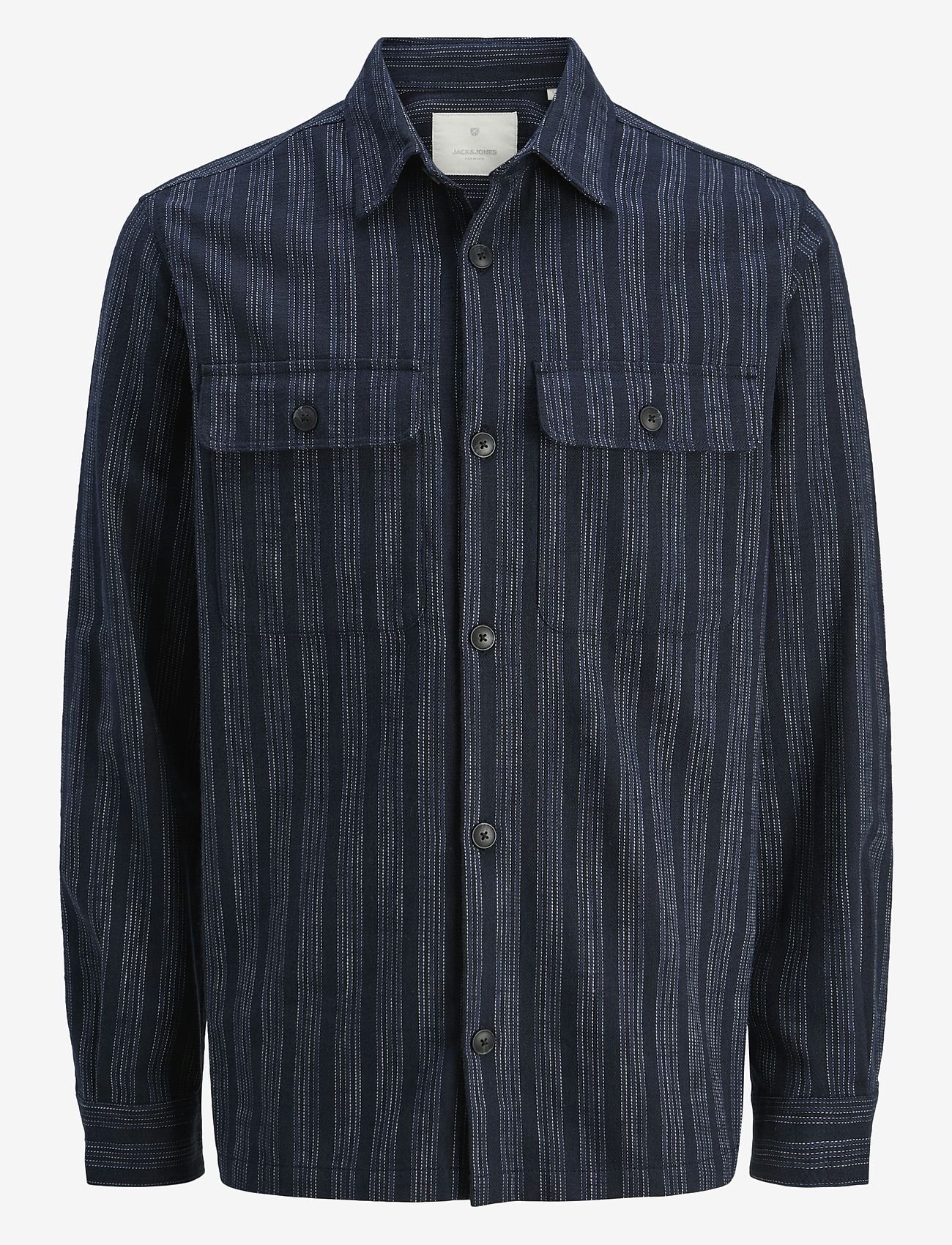 Jack & Jones - JPRCCRAYMOND SPRING STRIPE OVERSHIRT SN - herbstliche kleidung - night sky - 0