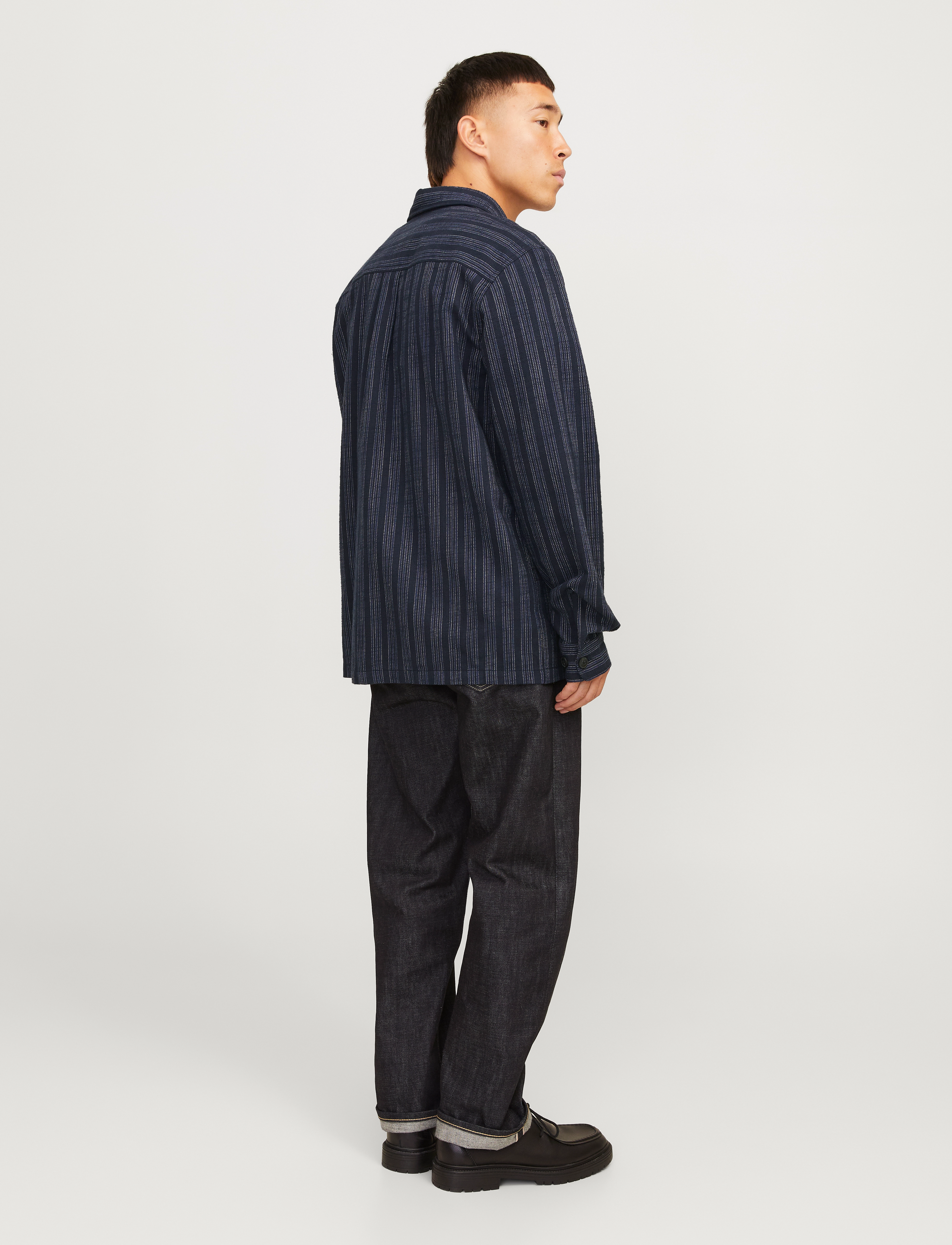 Jack & Jones - JPRCCRAYMOND SPRING STRIPE OVERSHIRT SN - summer essentials - night sky - 2