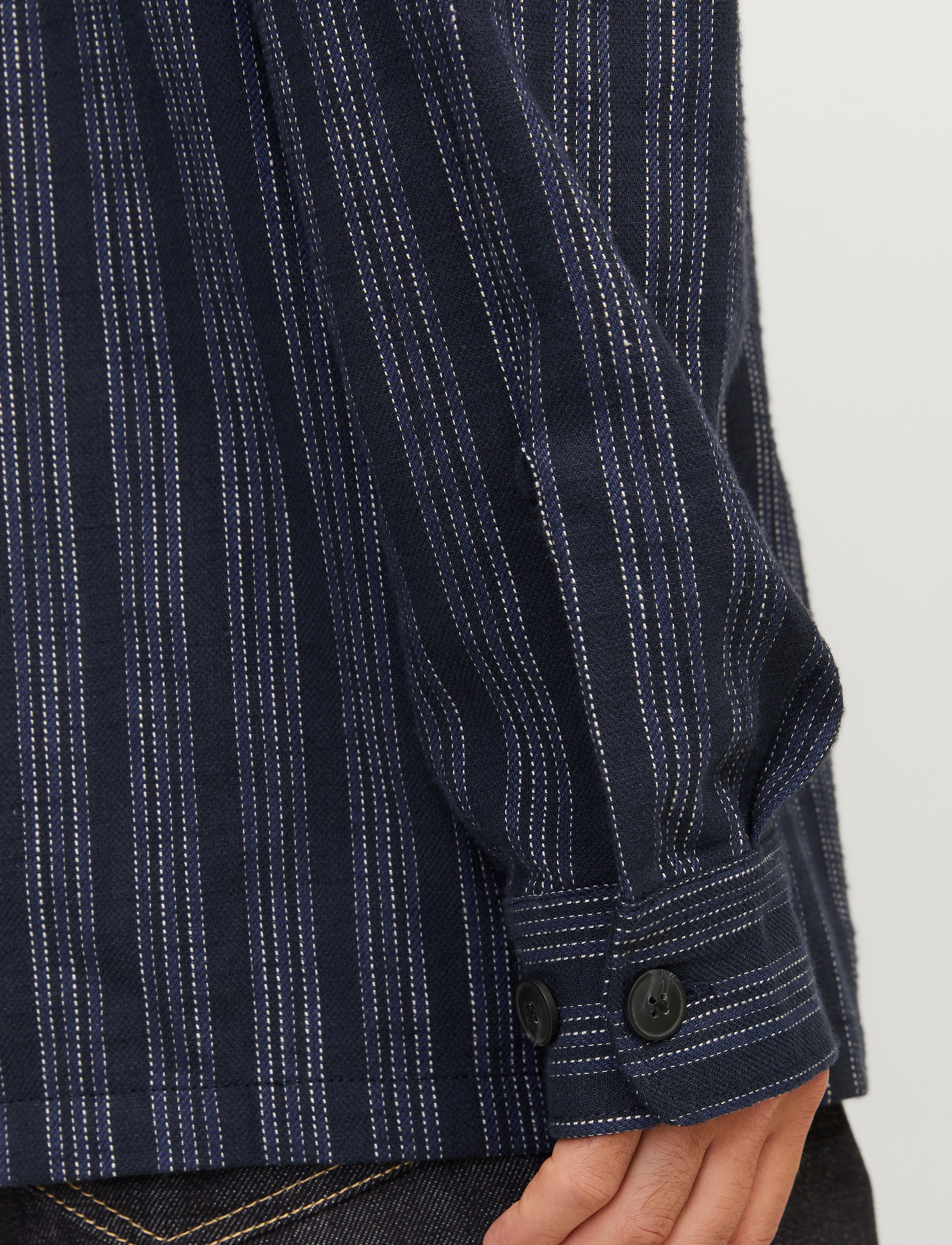 Jack & Jones - JPRCCRAYMOND SPRING STRIPE OVERSHIRT SN - summer essentials - night sky - 3