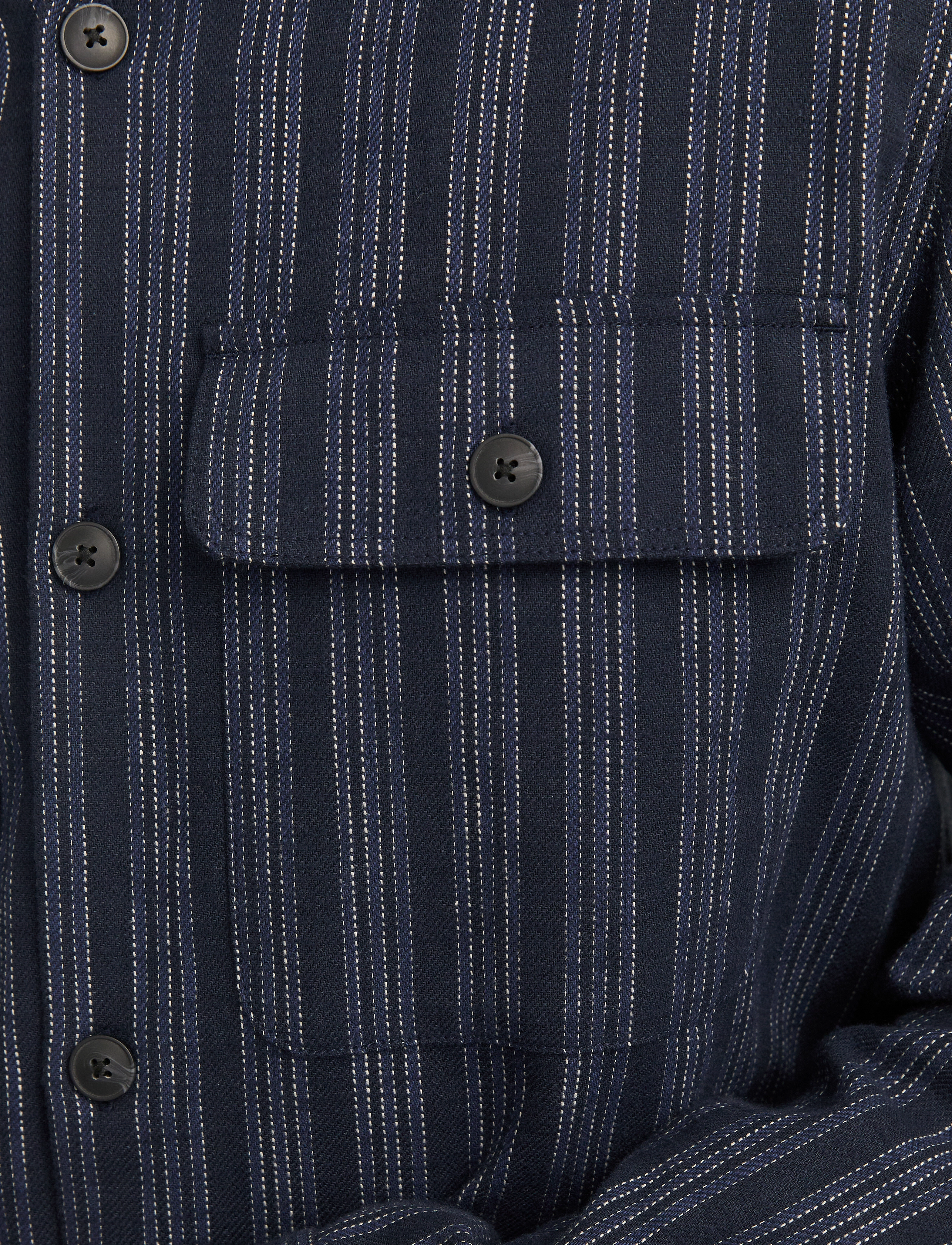 Jack & Jones - JPRCCRAYMOND SPRING STRIPE OVERSHIRT SN - summer essentials - night sky - 4