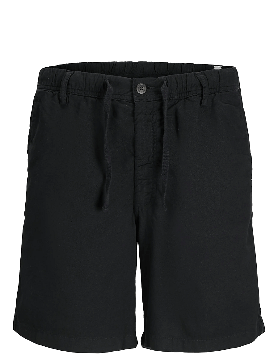 Jack & Jones - JPSTJAIDEN CAMPAIGN HYBRIDBONDISHORT SRT - linen shorts - black - 1