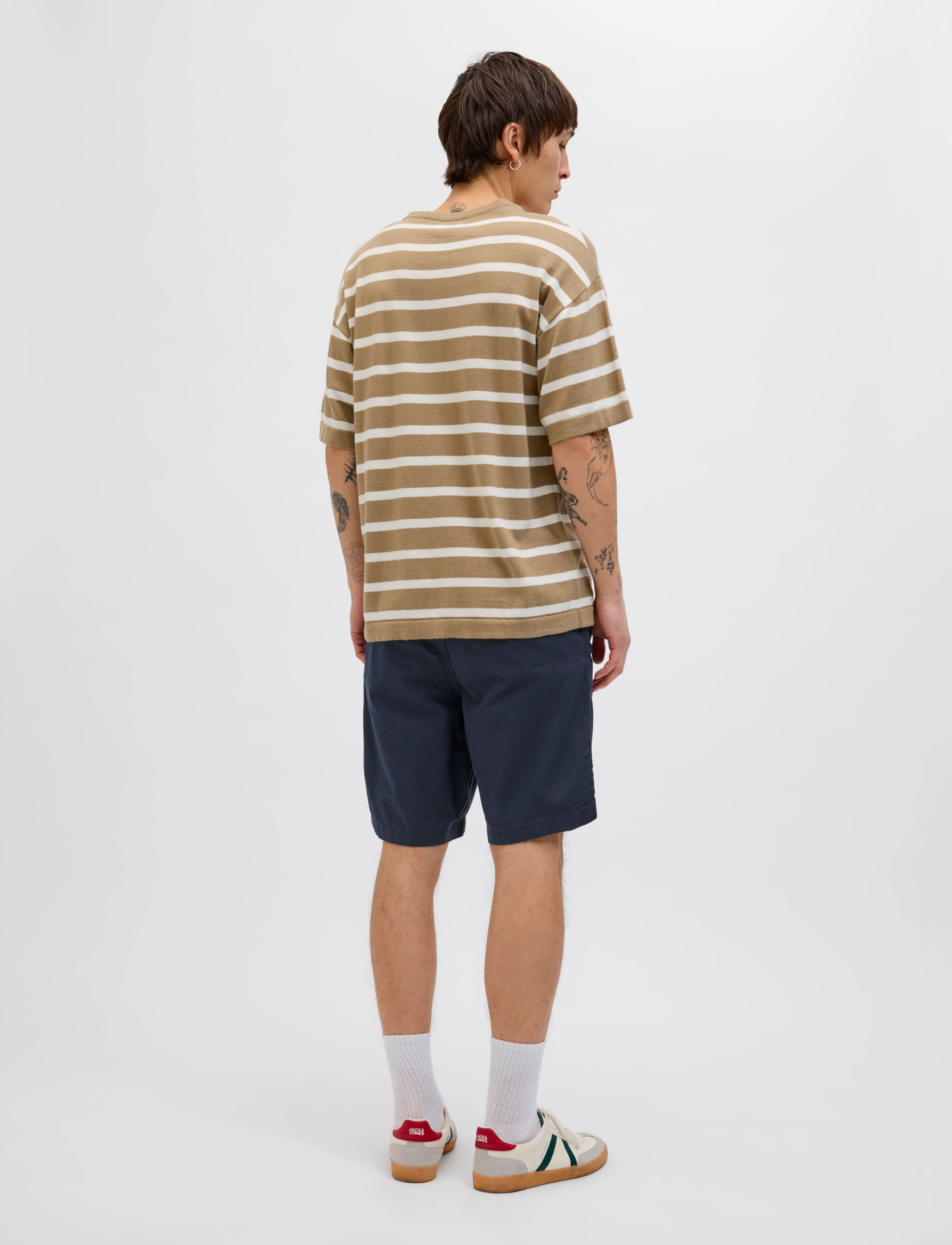 Jack & Jones - JPSTJAIDEN CAMPAIGN HYBRIDBONDISHORT SRT - shorts en lin - dark navy - 3