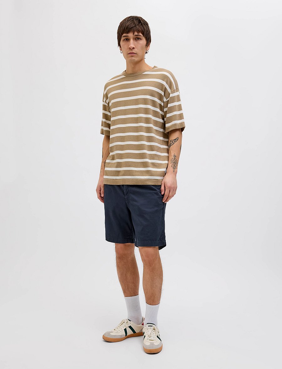 Jack & Jones - JPSTJAIDEN CAMPAIGN HYBRIDBONDISHORT SRT - linased lühikesed püksid - dark navy - 4