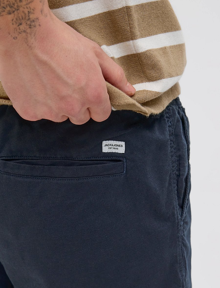 Jack & Jones - JPSTJAIDEN CAMPAIGN HYBRIDBONDISHORT SRT - linased lühikesed püksid - dark navy - 5