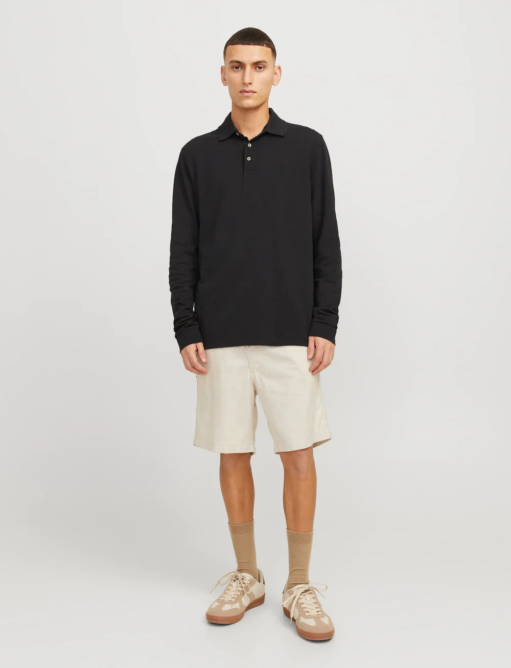 Jack & Jones - JPSTJAIDEN CAMPAIGN HYBRIDBONDISHORT SRT - leinen-shorts - moonbeam - 4